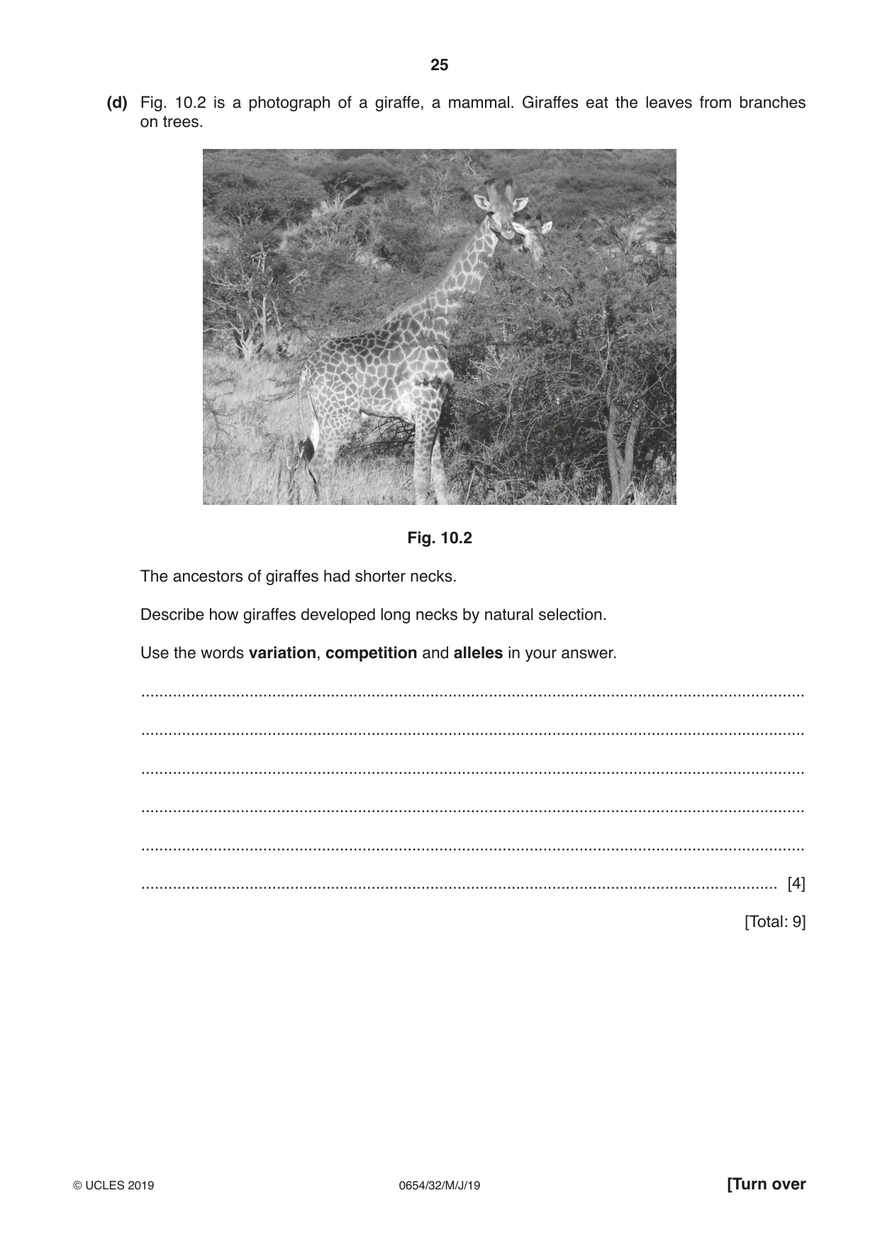 Cambridge IGCSE Sciences - Co-ordinated (Double) 0654 2019 May/June Paper 3 · Variant 2 question paper, page 25 of 36