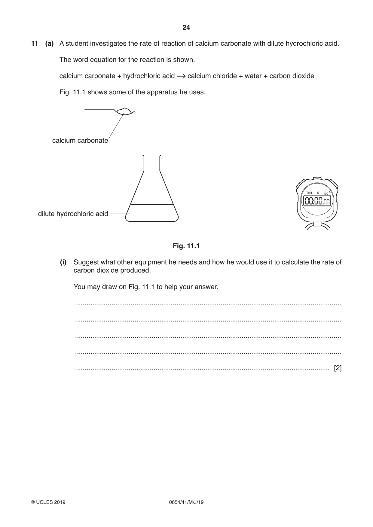 Cambridge IGCSE Sciences - Co-ordinated (Double) 0654 2019 May/June Paper 4 · Variant 1 question paper, page 24 of 32