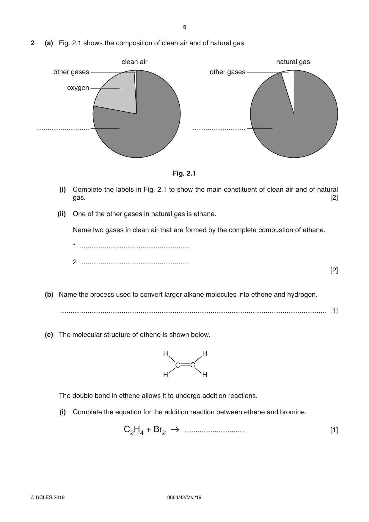 Cambridge IGCSE Sciences - Co-ordinated (Double) 0654 2019 May/June Paper 4 · Variant 2 question paper, page 4 of 28