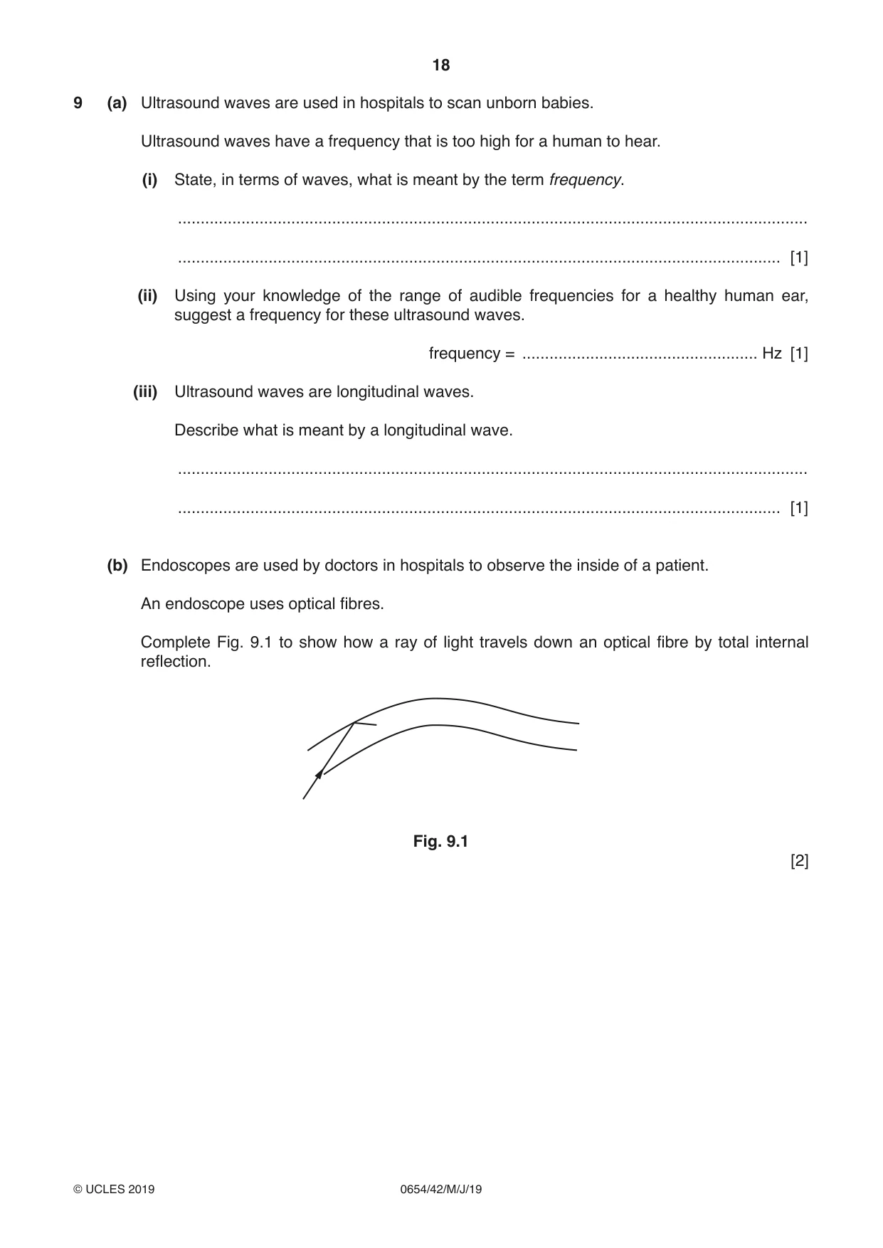 Cambridge IGCSE Sciences - Co-ordinated (Double) 0654 2019 May/June Paper 4 · Variant 2 question paper, page 18 of 28