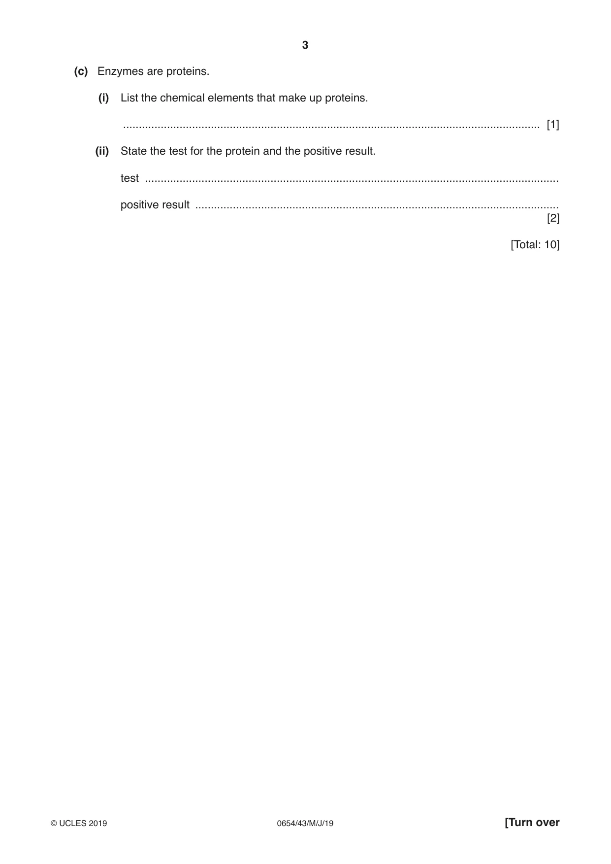 Cambridge IGCSE Sciences - Co-ordinated (Double) 0654 2019 May/June Paper 4 · Variant 3 question paper, page 3 of 32