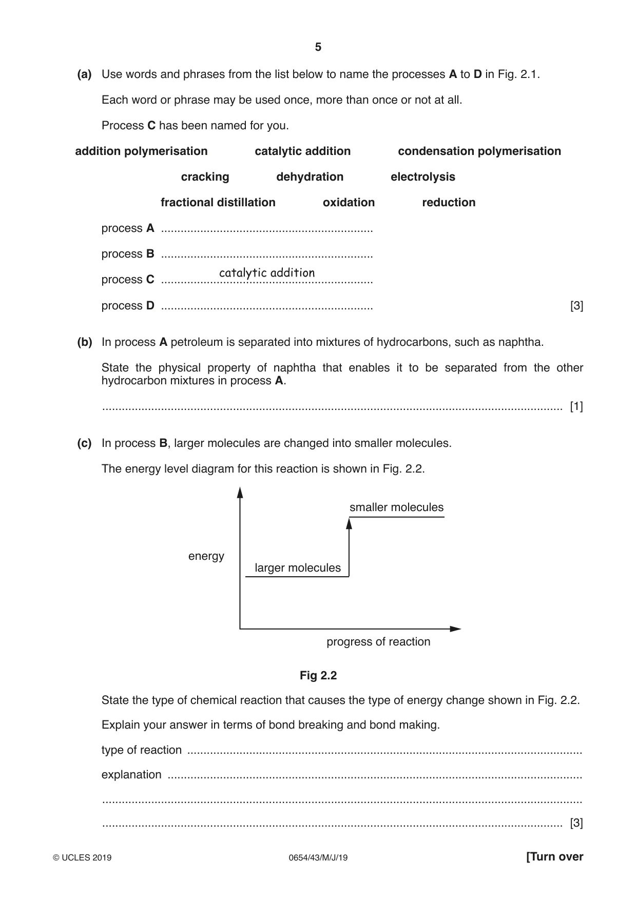Cambridge IGCSE Sciences - Co-ordinated (Double) 0654 2019 May/June Paper 4 · Variant 3 question paper, page 5 of 32