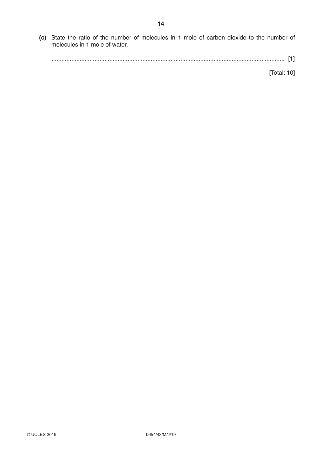 Cambridge IGCSE Sciences - Co-ordinated (Double) 0654 2019 May/June Paper 4 · Variant 3 question paper, page 14 of 32