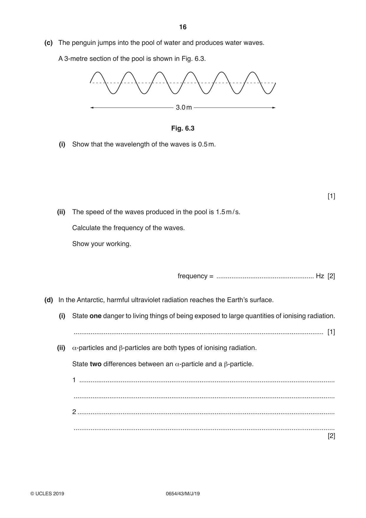 Cambridge IGCSE Sciences - Co-ordinated (Double) 0654 2019 May/June Paper 4 · Variant 3 question paper, page 16 of 32