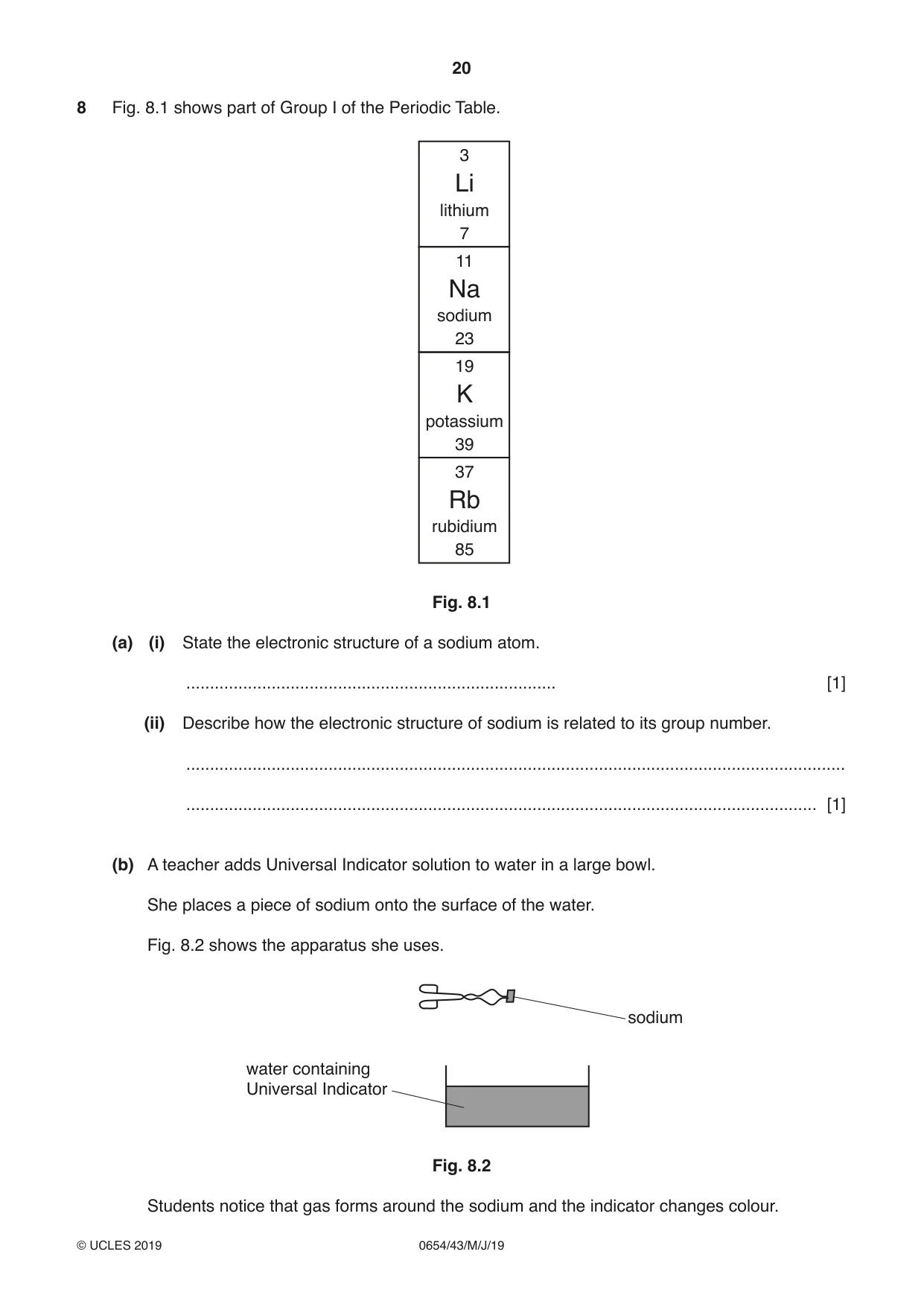 Cambridge IGCSE Sciences - Co-ordinated (Double) 0654 2019 May/June Paper 4 · Variant 3 question paper, page 20 of 32