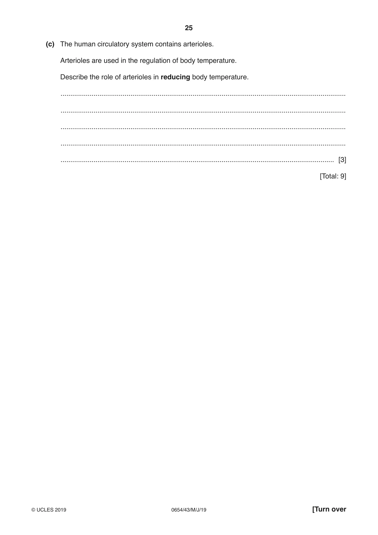 Cambridge IGCSE Sciences - Co-ordinated (Double) 0654 2019 May/June Paper 4 · Variant 3 question paper, page 25 of 32