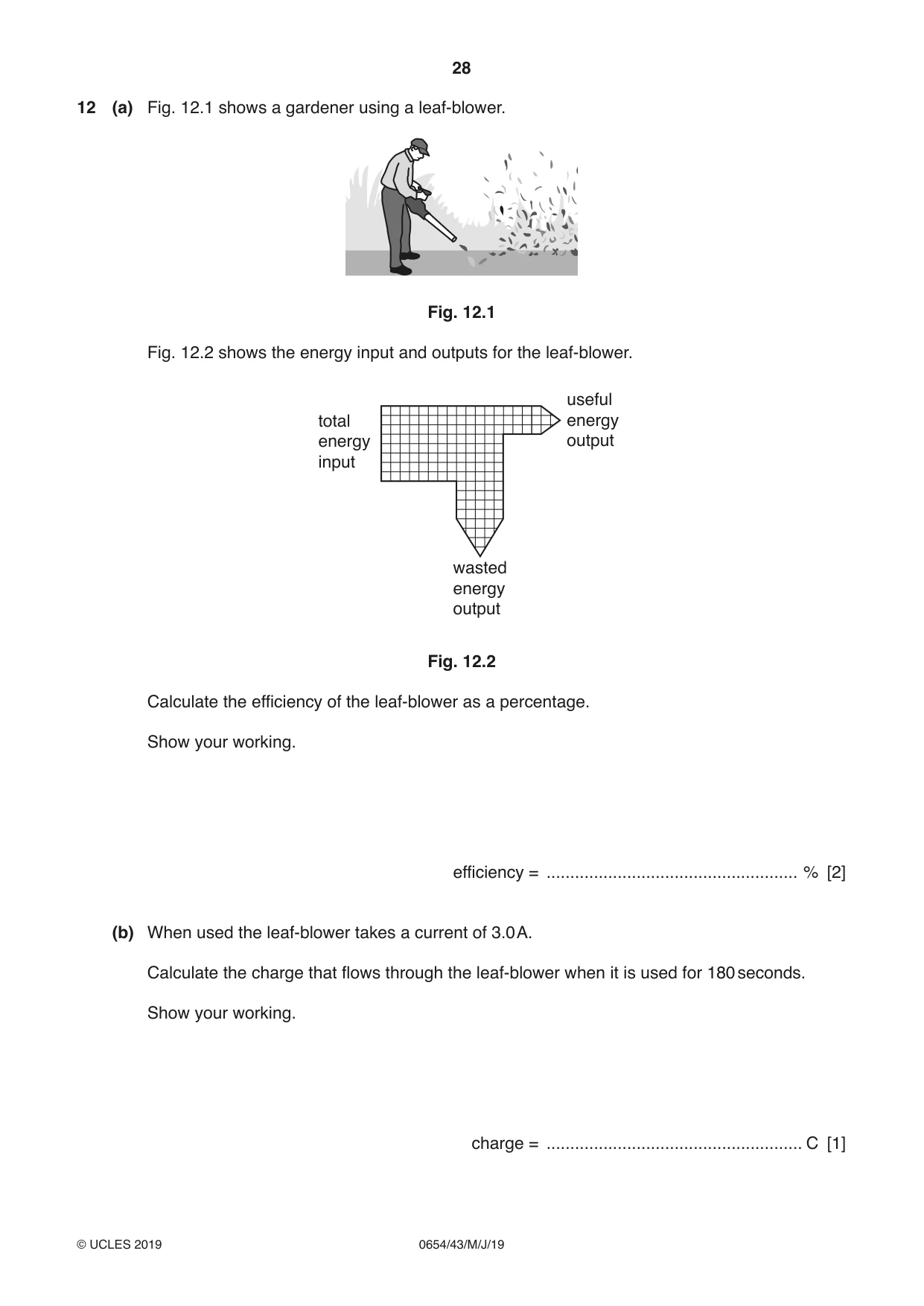 Cambridge IGCSE Sciences - Co-ordinated (Double) 0654 2019 May/June Paper 4 · Variant 3 question paper, page 28 of 32