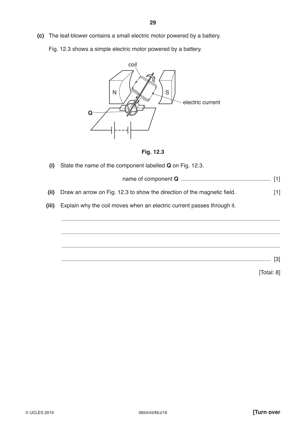 Cambridge IGCSE Sciences - Co-ordinated (Double) 0654 2019 May/June Paper 4 · Variant 3 question paper, page 29 of 32