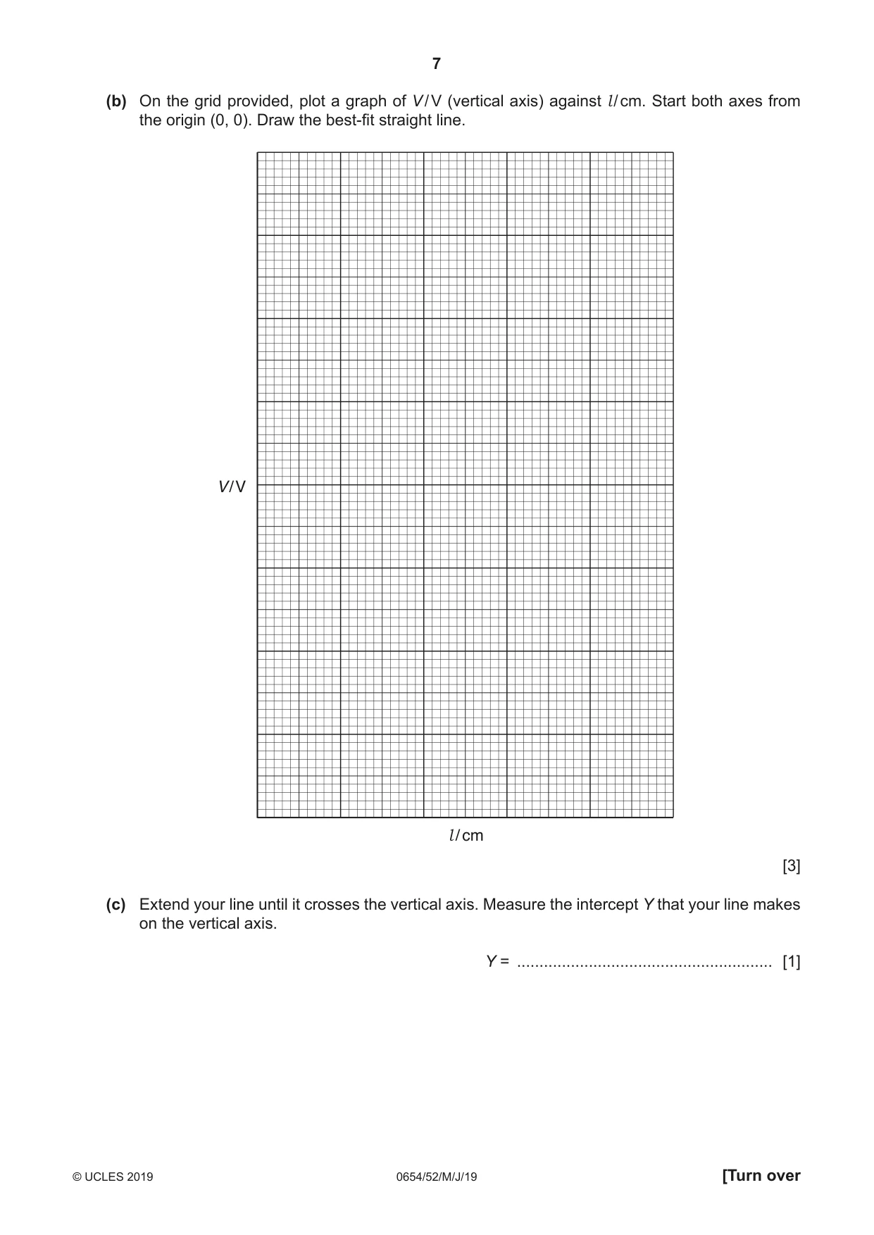Cambridge IGCSE Sciences - Co-ordinated (Double) 0654 2019 May/June Paper 5 · Variant 2 question paper, page 7 of 20