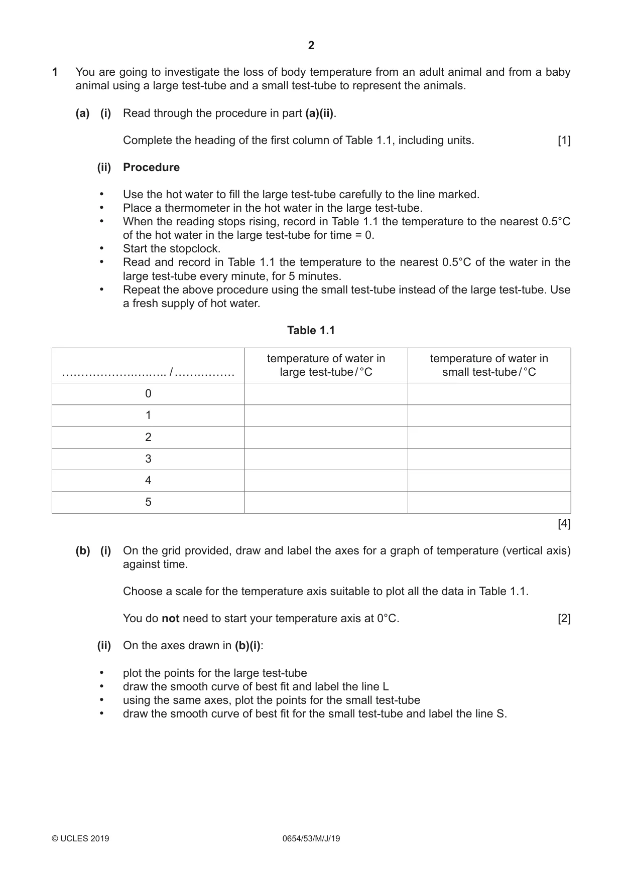 Cambridge IGCSE Sciences - Co-ordinated (Double) 0654 2019 May/June Paper 5 · Variant 3 question paper, page 2 of 16