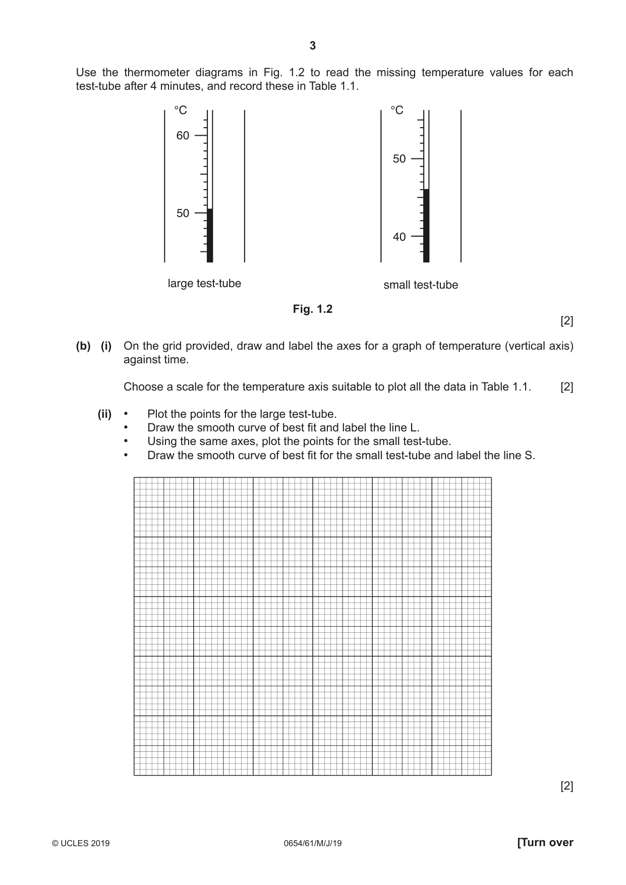 Cambridge IGCSE Sciences - Co-ordinated (Double) 0654 2019 May/June Paper 6 · Variant 1 question paper, page 3 of 20