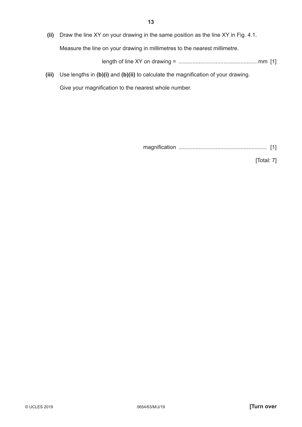 Cambridge IGCSE Sciences - Co-ordinated (Double) 0654 2019 May/June Paper 6 · Variant 3 question paper, page 13 of 20