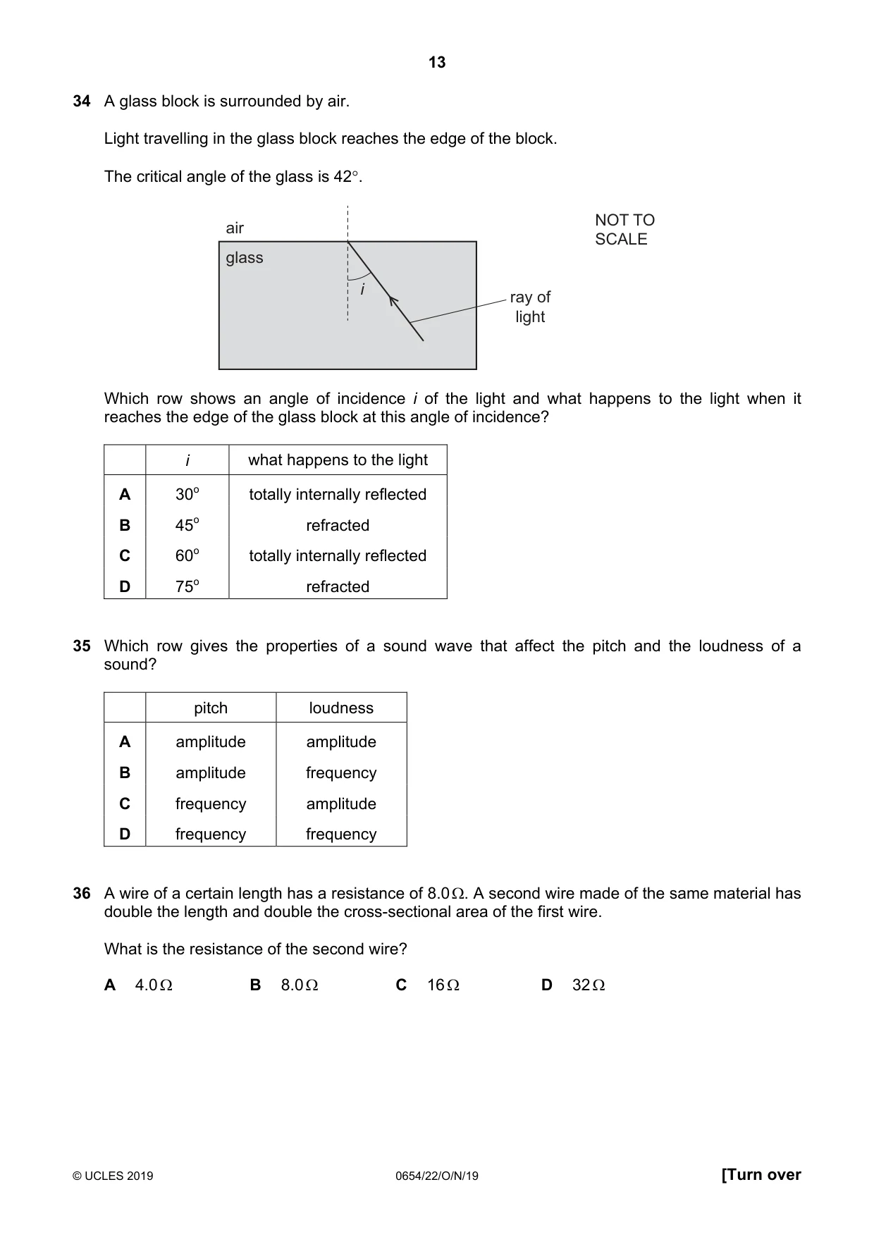 Cambridge IGCSE Sciences - Co-ordinated (Double) 0654 2019 Oct/Nov Paper 2 · Variant 2 question paper, page 13 of 16