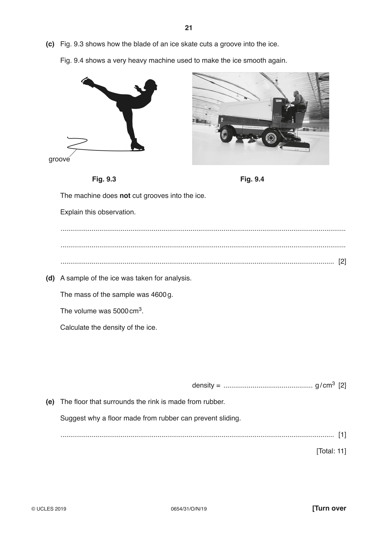 Cambridge IGCSE Sciences - Co-ordinated (Double) 0654 2019 Oct/Nov Paper 3 · Variant 1 question paper, page 21 of 32
