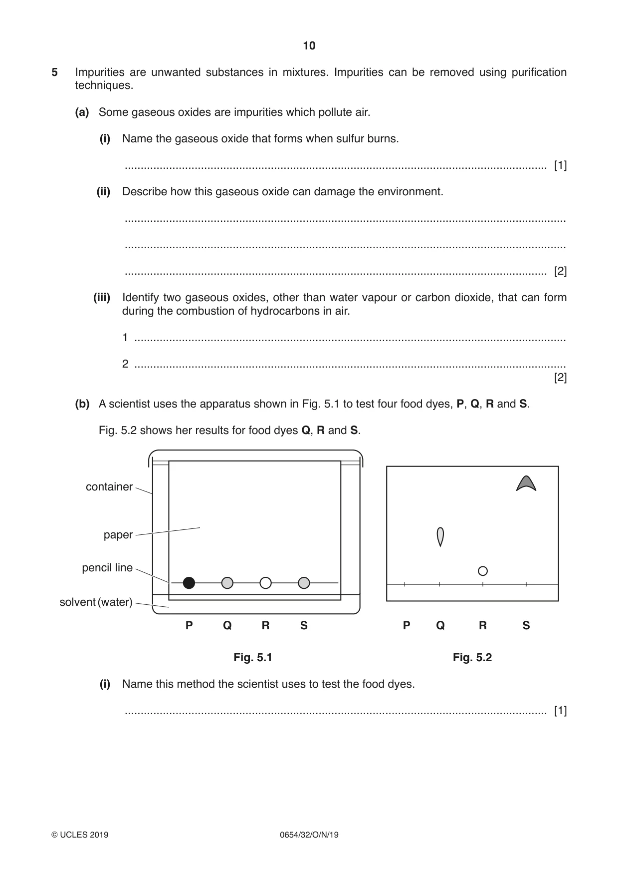 Cambridge IGCSE Sciences - Co-ordinated (Double) 0654 2019 Oct/Nov Paper 3 · Variant 2 question paper, page 10 of 32