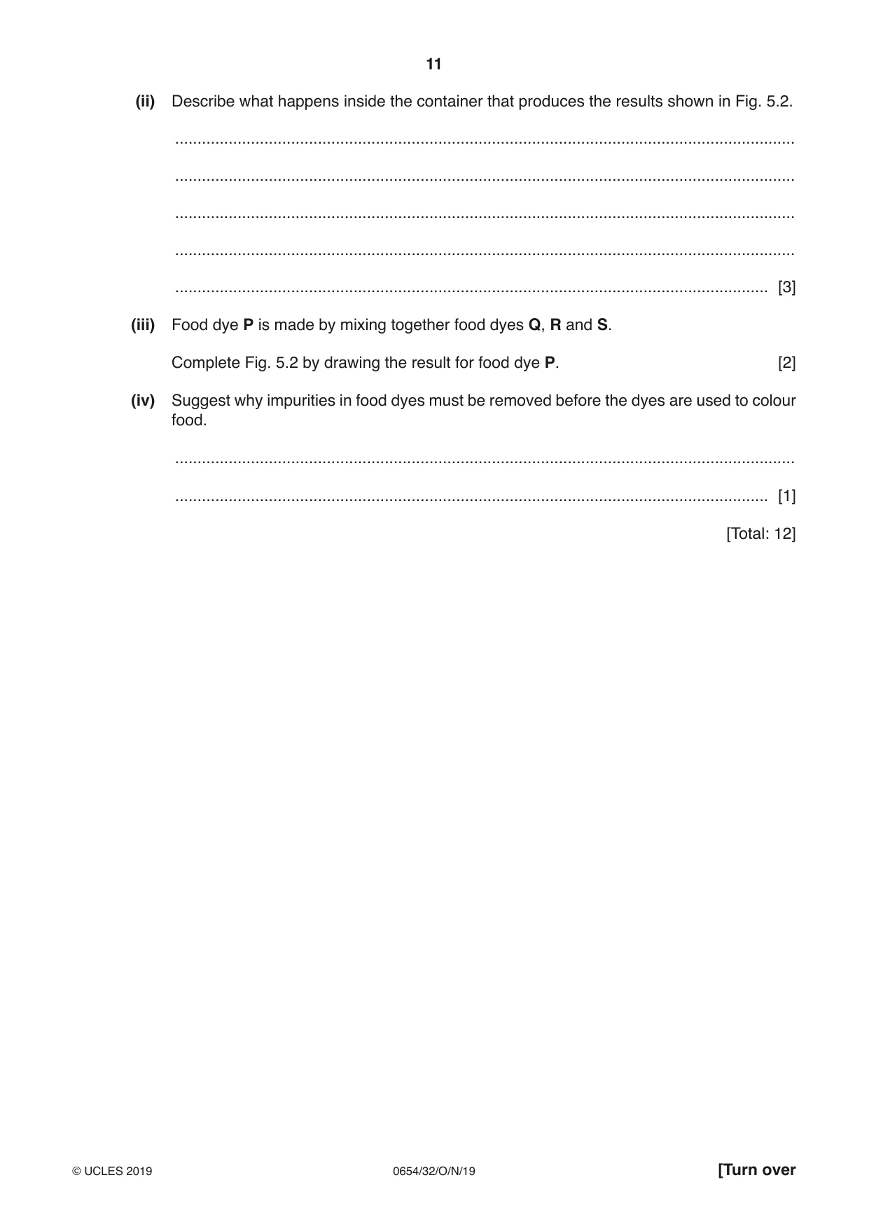 Cambridge IGCSE Sciences - Co-ordinated (Double) 0654 2019 Oct/Nov Paper 3 · Variant 2 question paper, page 11 of 32