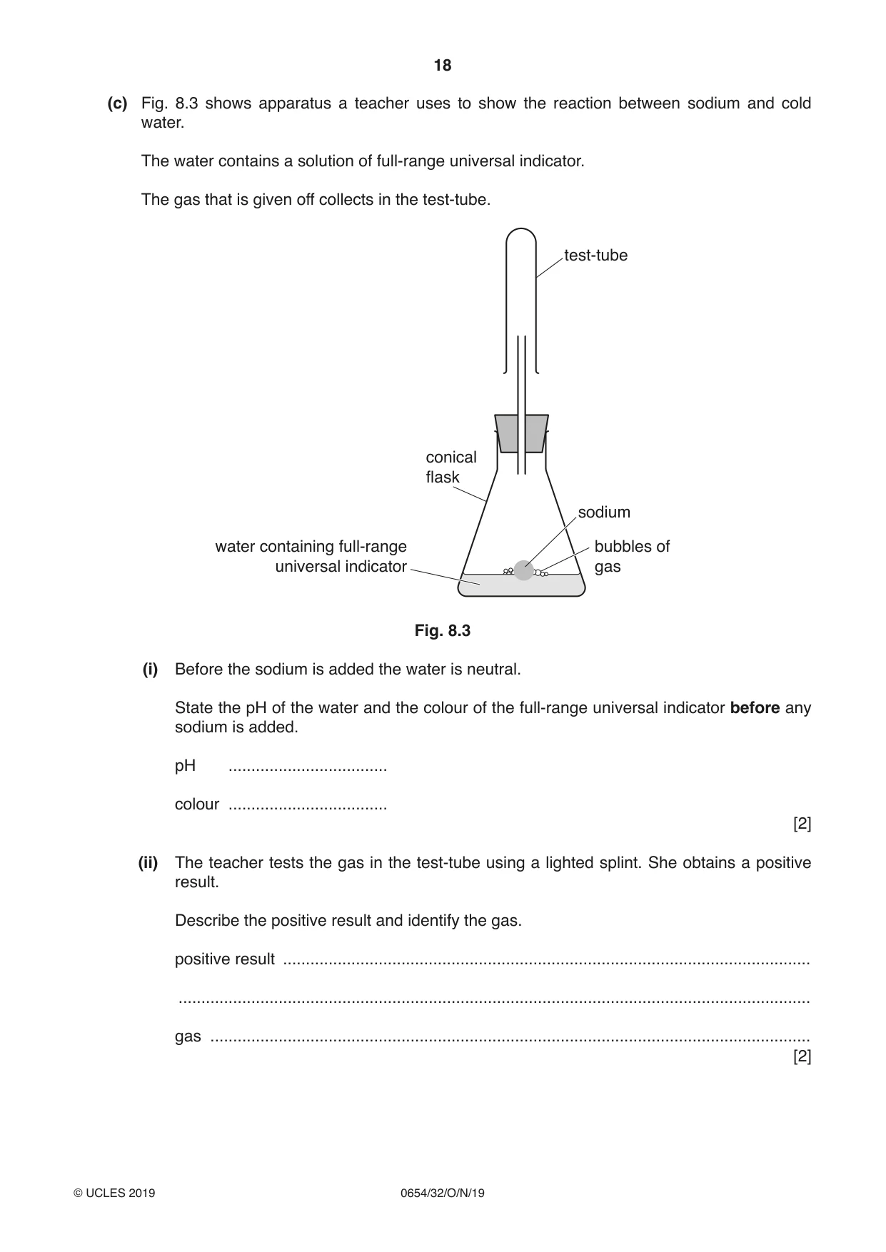 Cambridge IGCSE Sciences - Co-ordinated (Double) 0654 2019 Oct/Nov Paper 3 · Variant 2 question paper, page 18 of 32