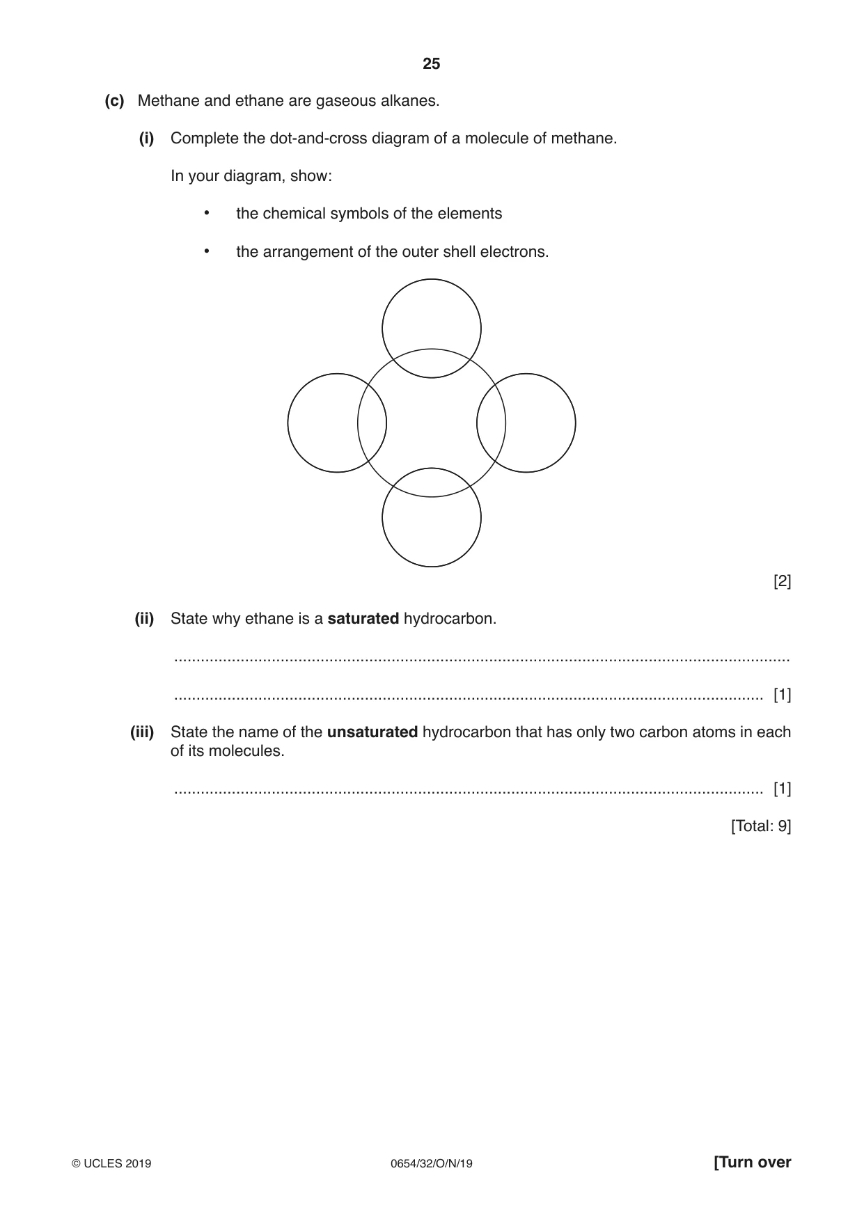 Cambridge IGCSE Sciences - Co-ordinated (Double) 0654 2019 Oct/Nov Paper 3 · Variant 2 question paper, page 25 of 32