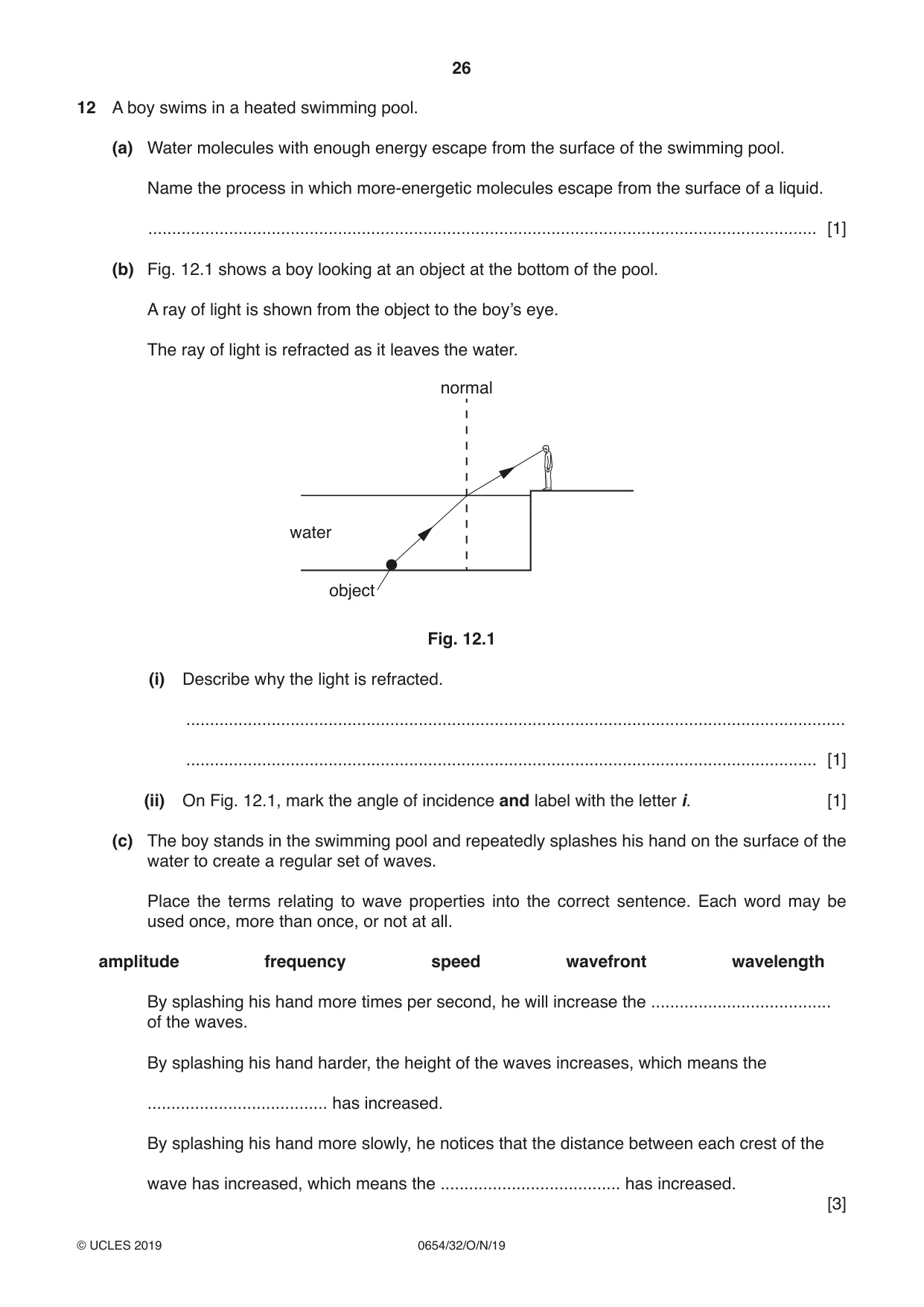 Cambridge IGCSE Sciences - Co-ordinated (Double) 0654 2019 Oct/Nov Paper 3 · Variant 2 question paper, page 26 of 32
