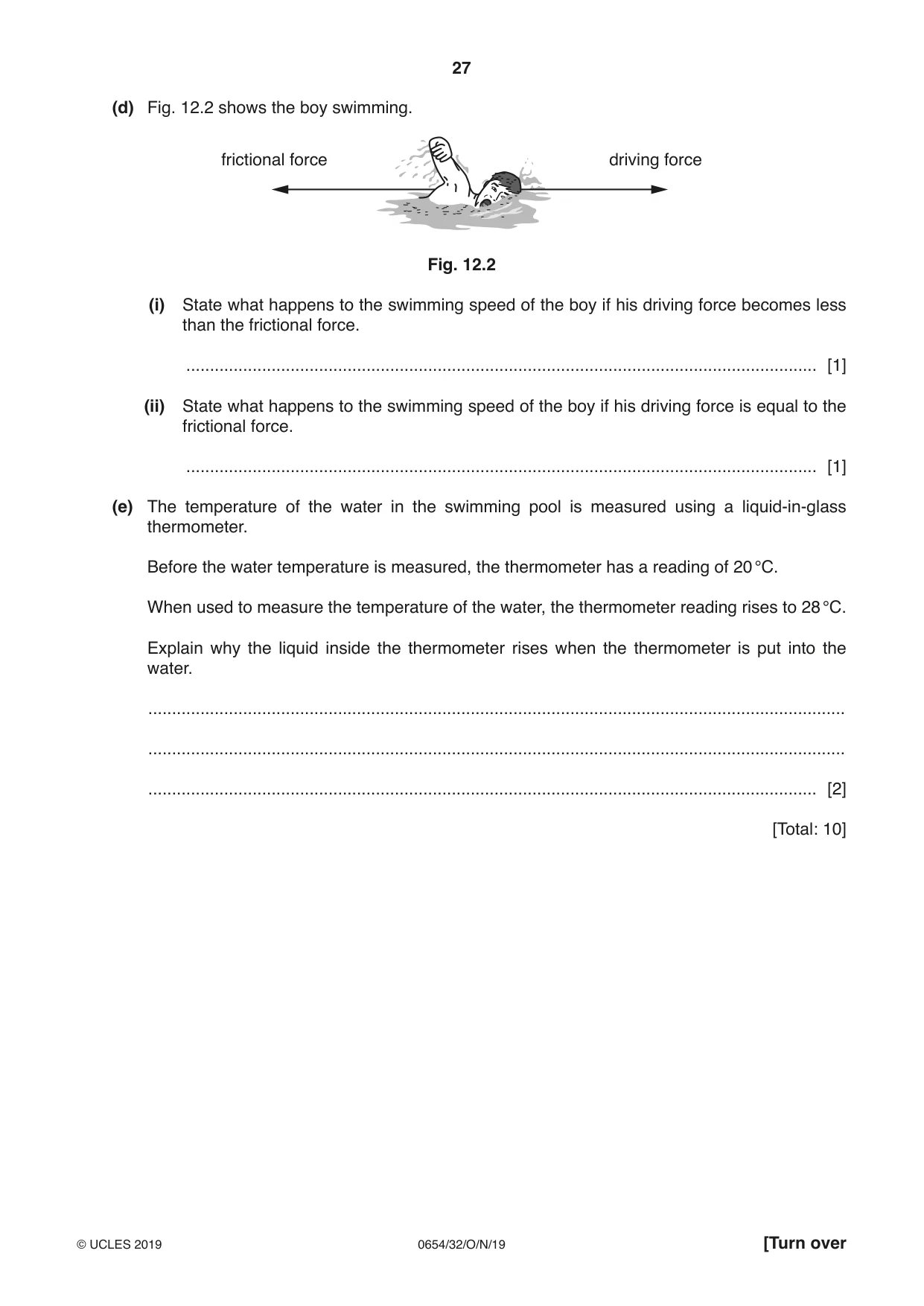 Cambridge IGCSE Sciences - Co-ordinated (Double) 0654 2019 Oct/Nov Paper 3 · Variant 2 question paper, page 27 of 32