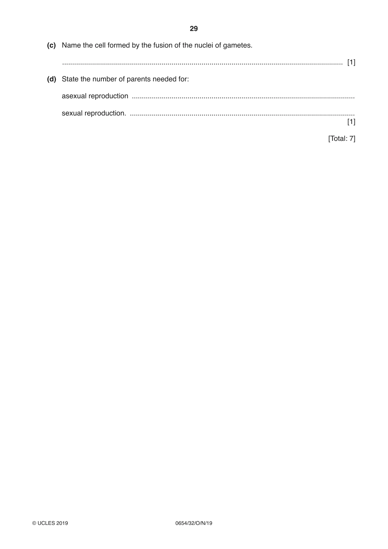 Cambridge IGCSE Sciences - Co-ordinated (Double) 0654 2019 Oct/Nov Paper 3 · Variant 2 question paper, page 29 of 32