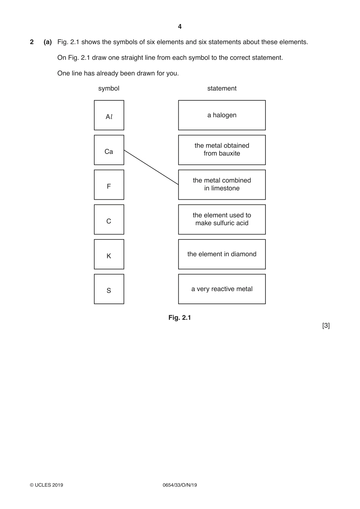 Cambridge IGCSE Sciences - Co-ordinated (Double) 0654 2019 Oct/Nov Paper 3 · Variant 3 question paper, page 4 of 32