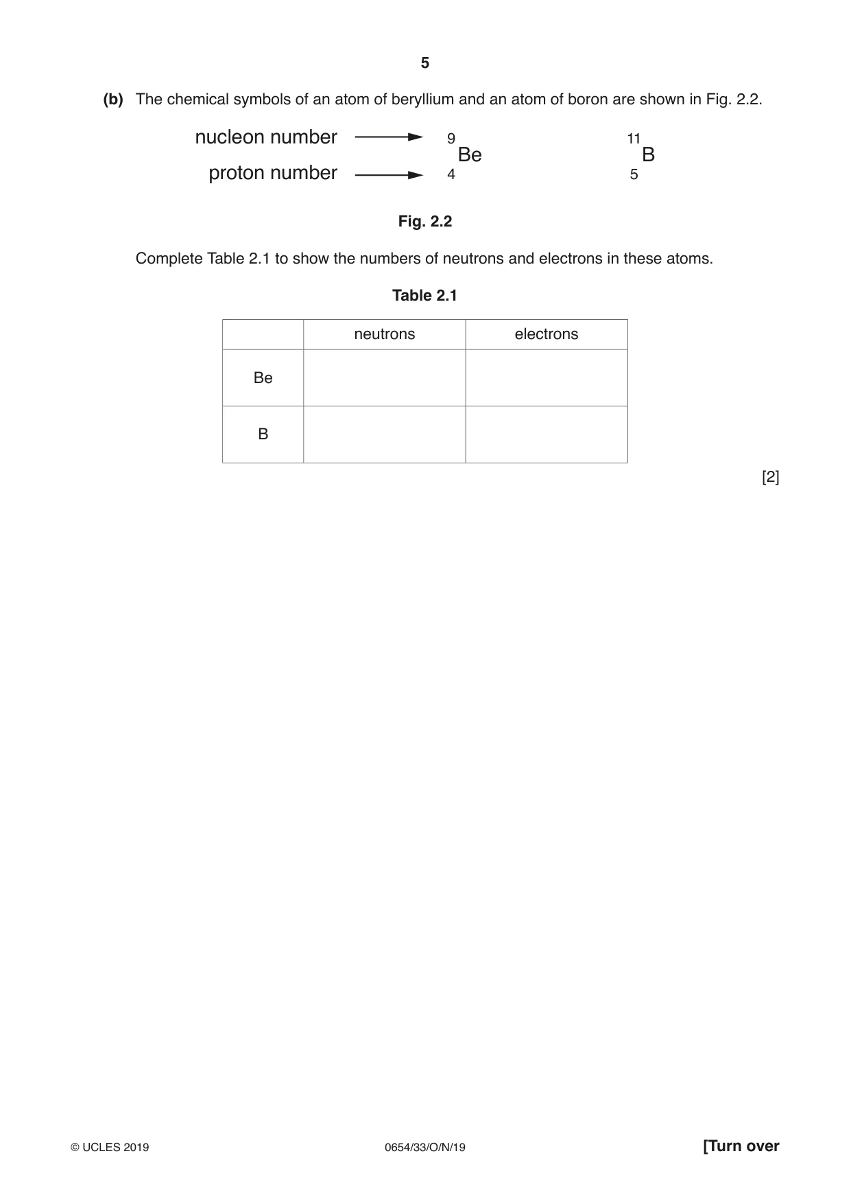 Cambridge IGCSE Sciences - Co-ordinated (Double) 0654 2019 Oct/Nov Paper 3 · Variant 3 question paper, page 5 of 32