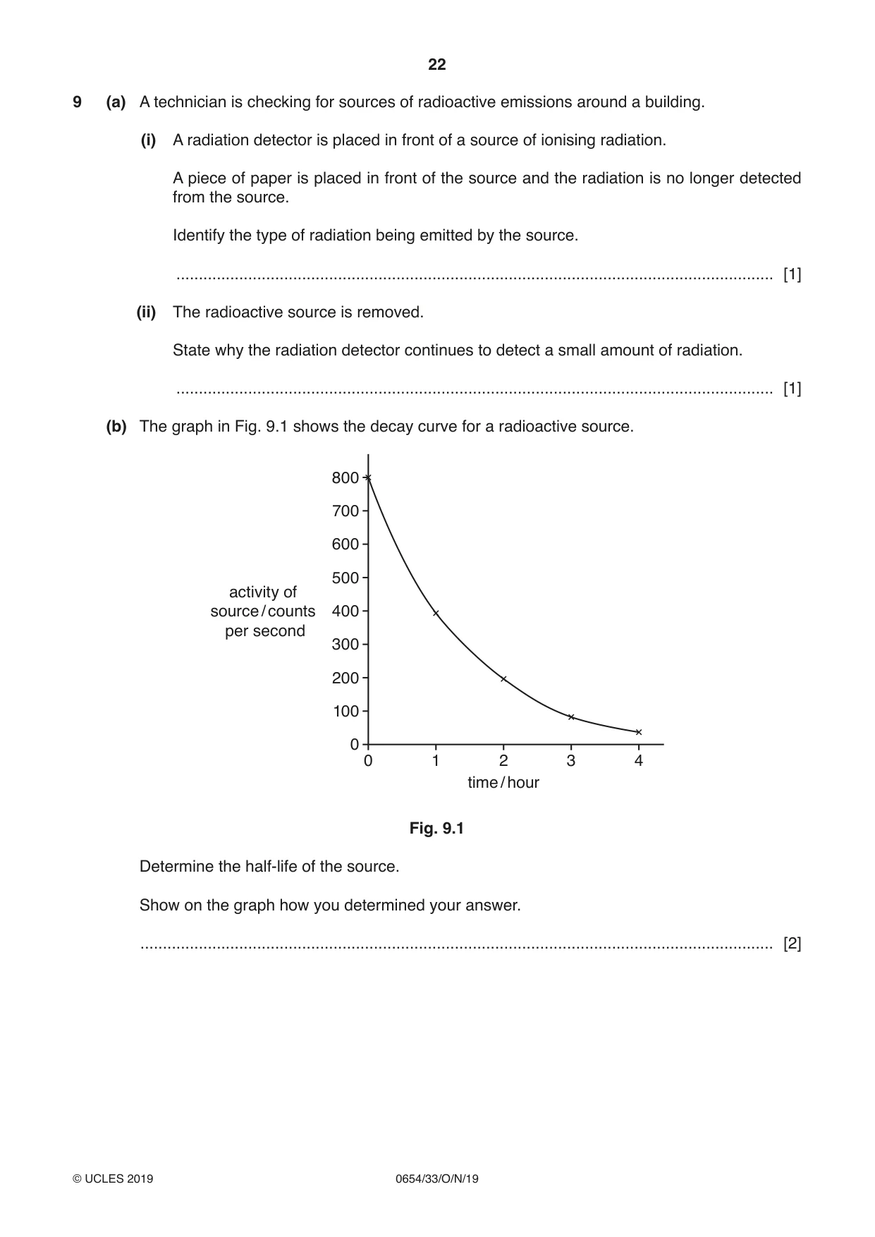 Cambridge IGCSE Sciences - Co-ordinated (Double) 0654 2019 Oct/Nov Paper 3 · Variant 3 question paper, page 22 of 32