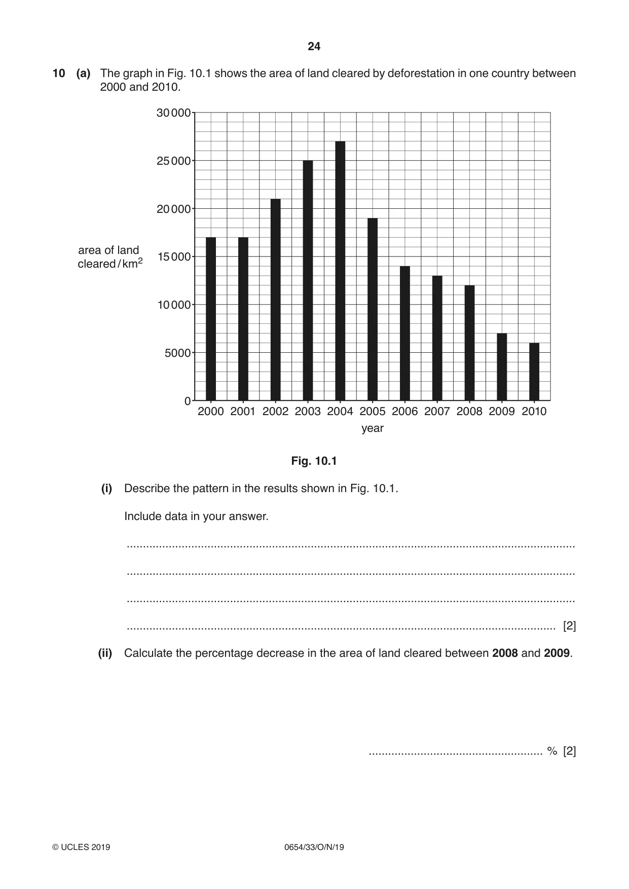 Cambridge IGCSE Sciences - Co-ordinated (Double) 0654 2019 Oct/Nov Paper 3 · Variant 3 question paper, page 24 of 32