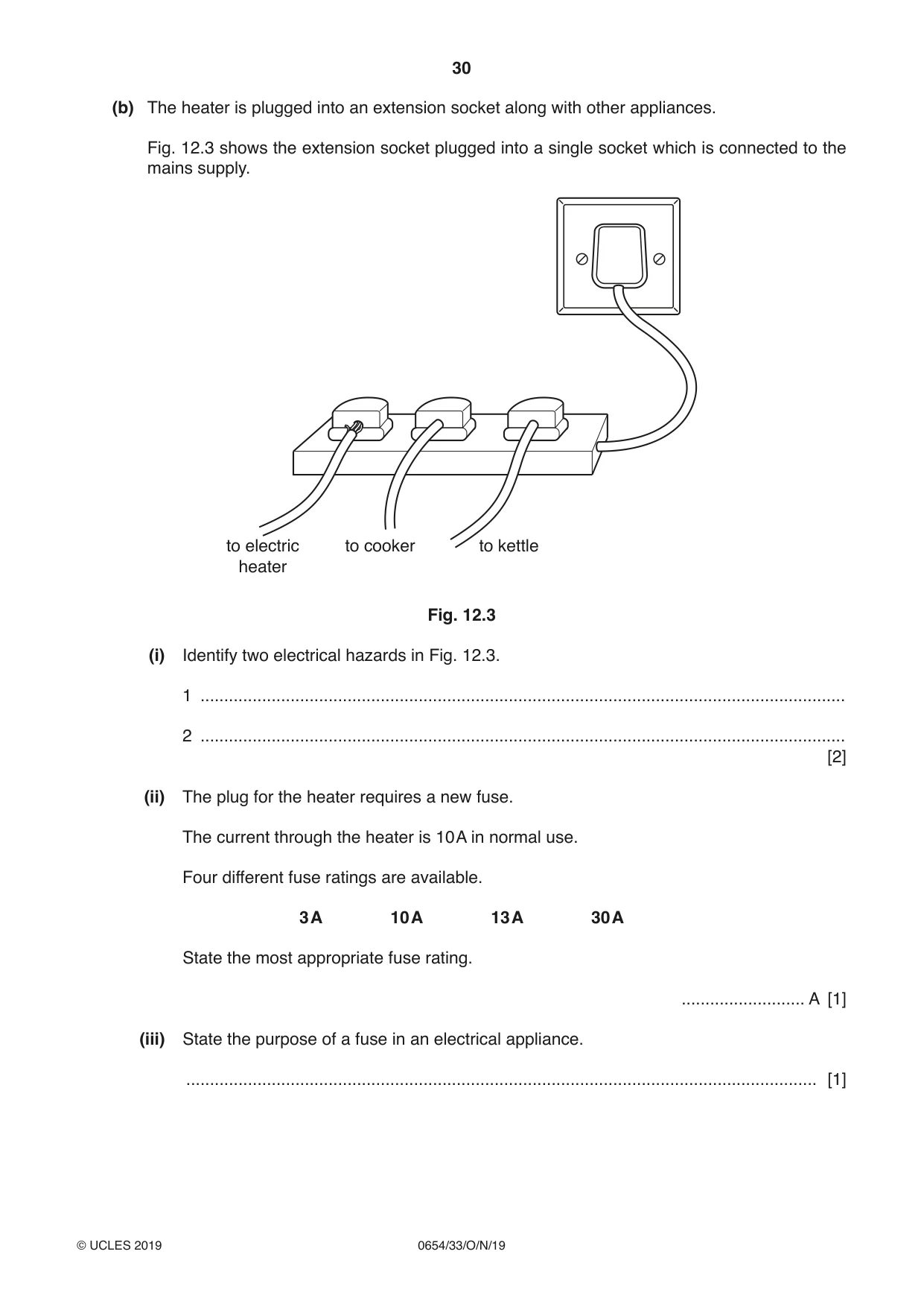 Cambridge IGCSE Sciences - Co-ordinated (Double) 0654 2019 Oct/Nov Paper 3 · Variant 3 question paper, page 30 of 32