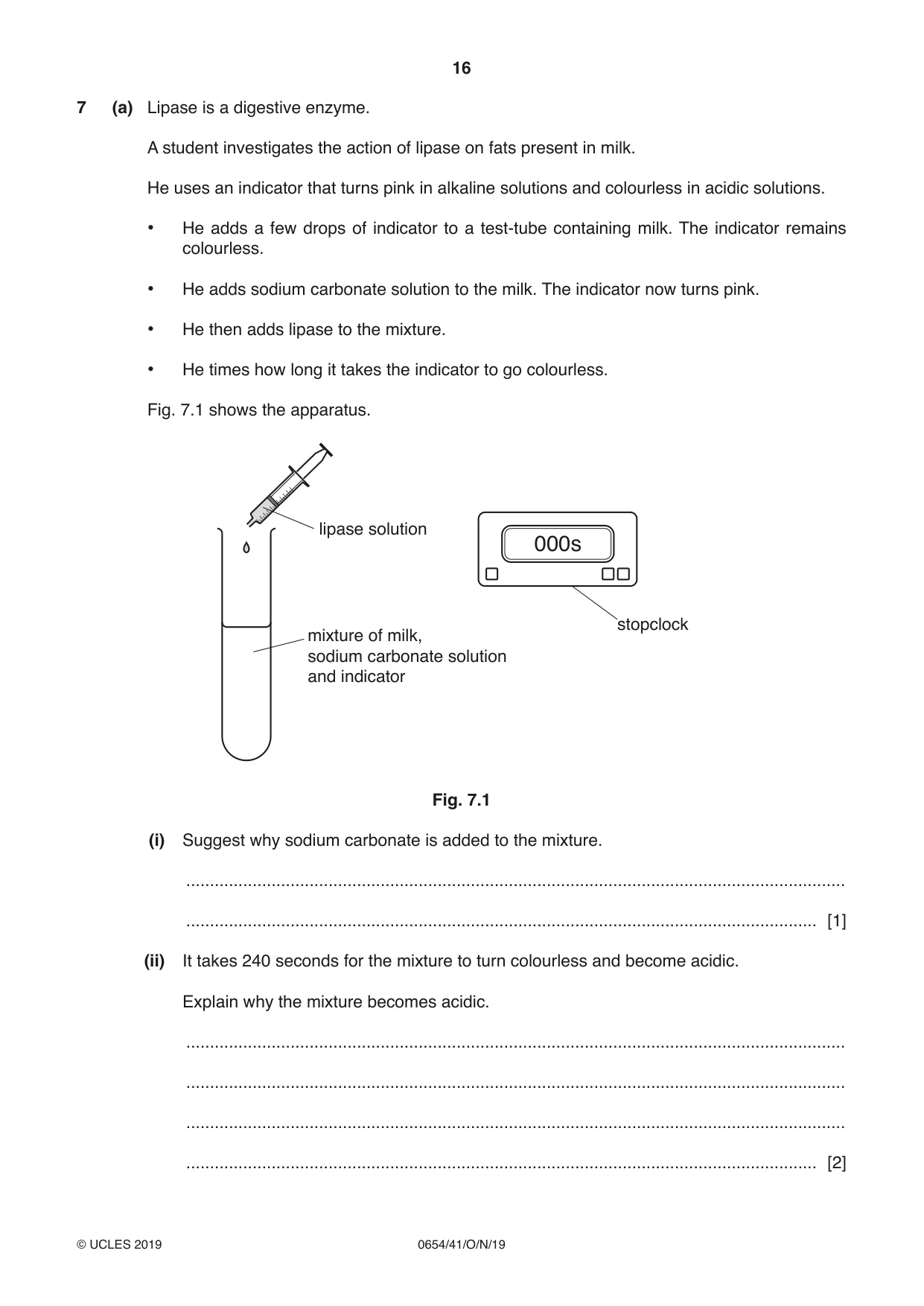 Cambridge IGCSE Sciences - Co-ordinated (Double) 0654 2019 Oct/Nov Paper 4 · Variant 1 question paper, page 16 of 32