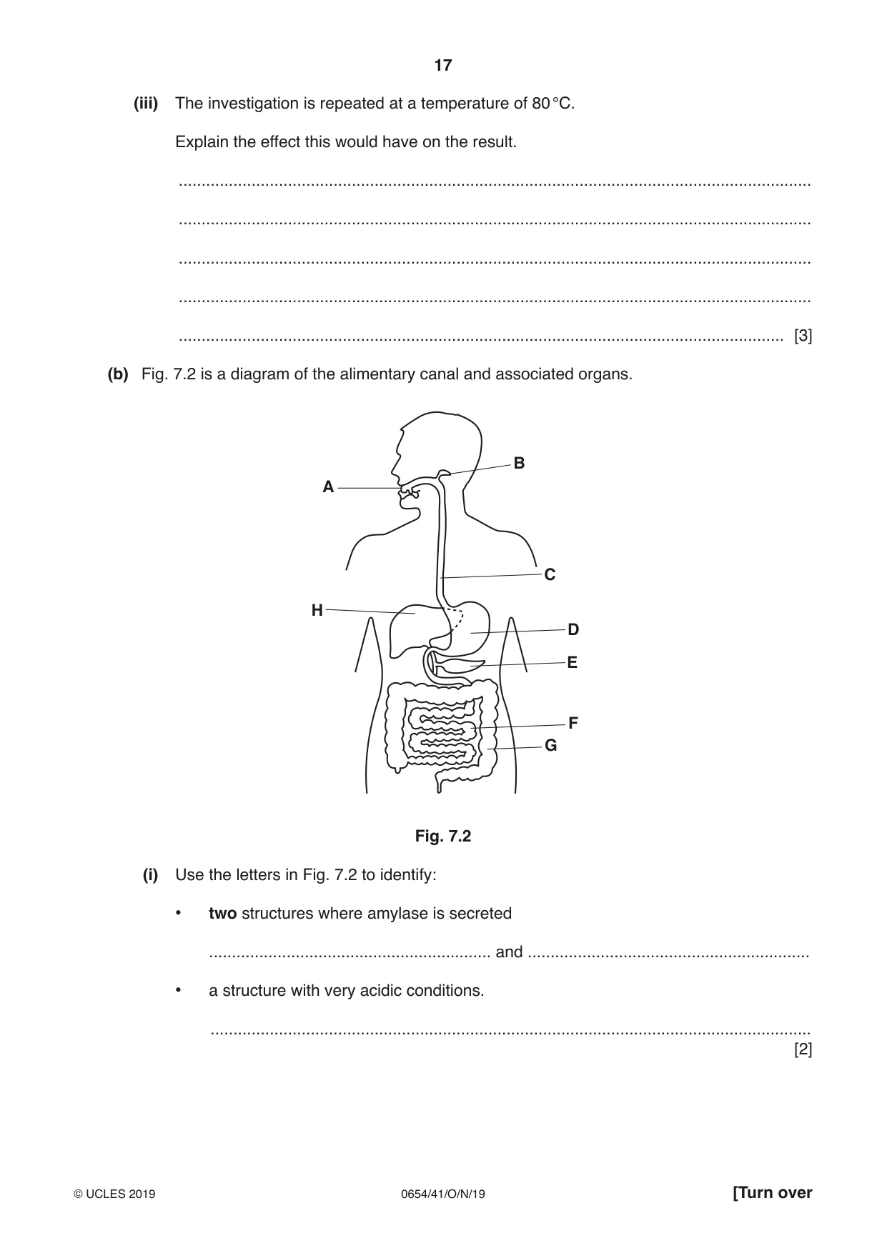 Cambridge IGCSE Sciences - Co-ordinated (Double) 0654 2019 Oct/Nov Paper 4 · Variant 1 question paper, page 17 of 32