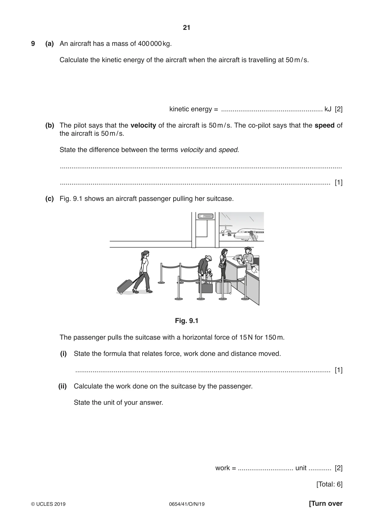 Cambridge IGCSE Sciences - Co-ordinated (Double) 0654 2019 Oct/Nov Paper 4 · Variant 1 question paper, page 21 of 32