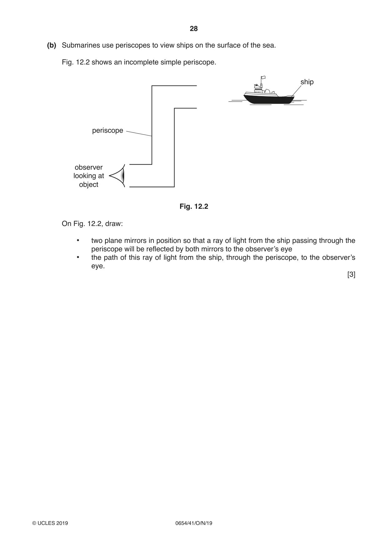 Cambridge IGCSE Sciences - Co-ordinated (Double) 0654 2019 Oct/Nov Paper 4 · Variant 1 question paper, page 28 of 32