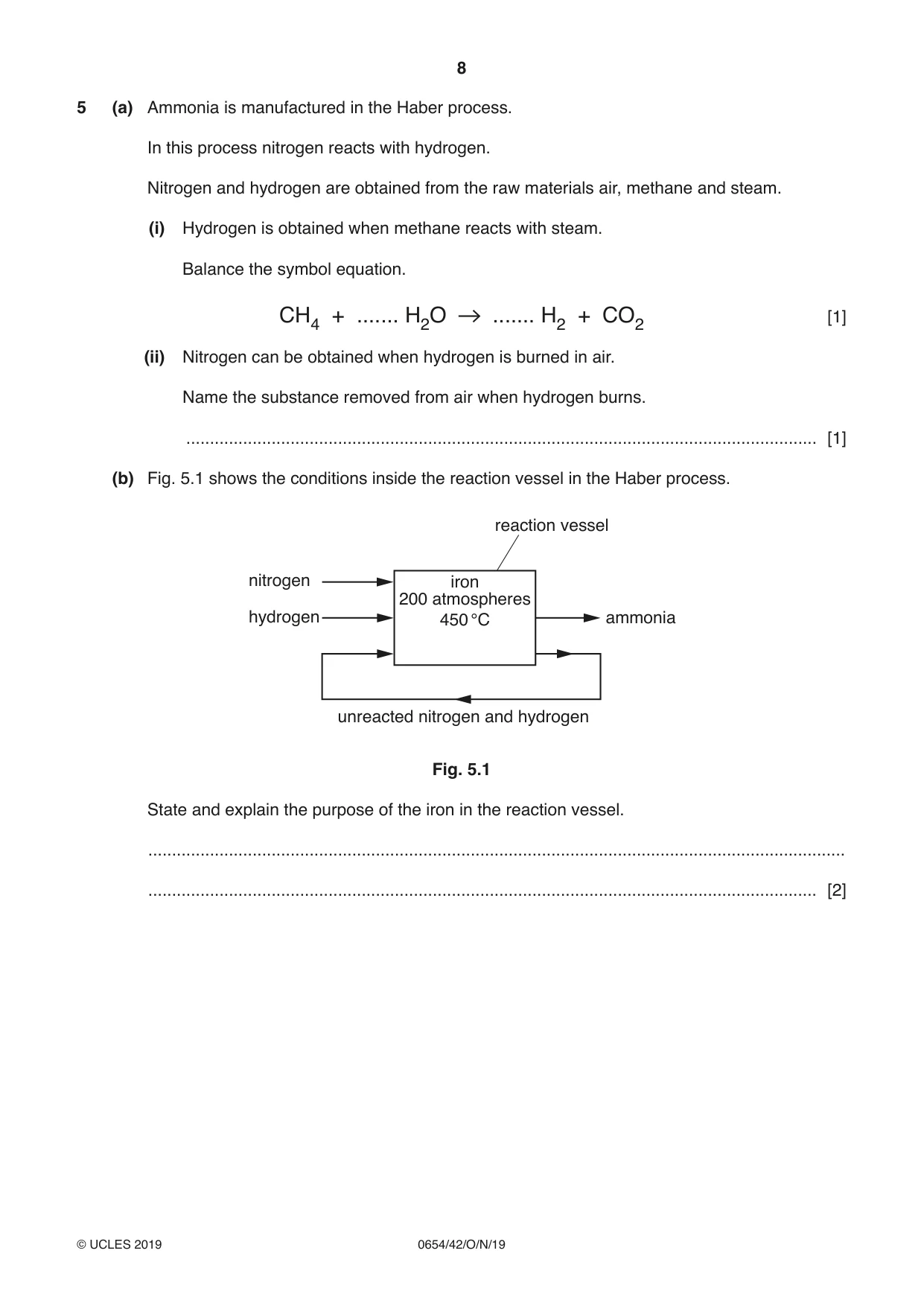Cambridge IGCSE Sciences - Co-ordinated (Double) 0654 2019 Oct/Nov Paper 4 · Variant 2 question paper, page 8 of 28