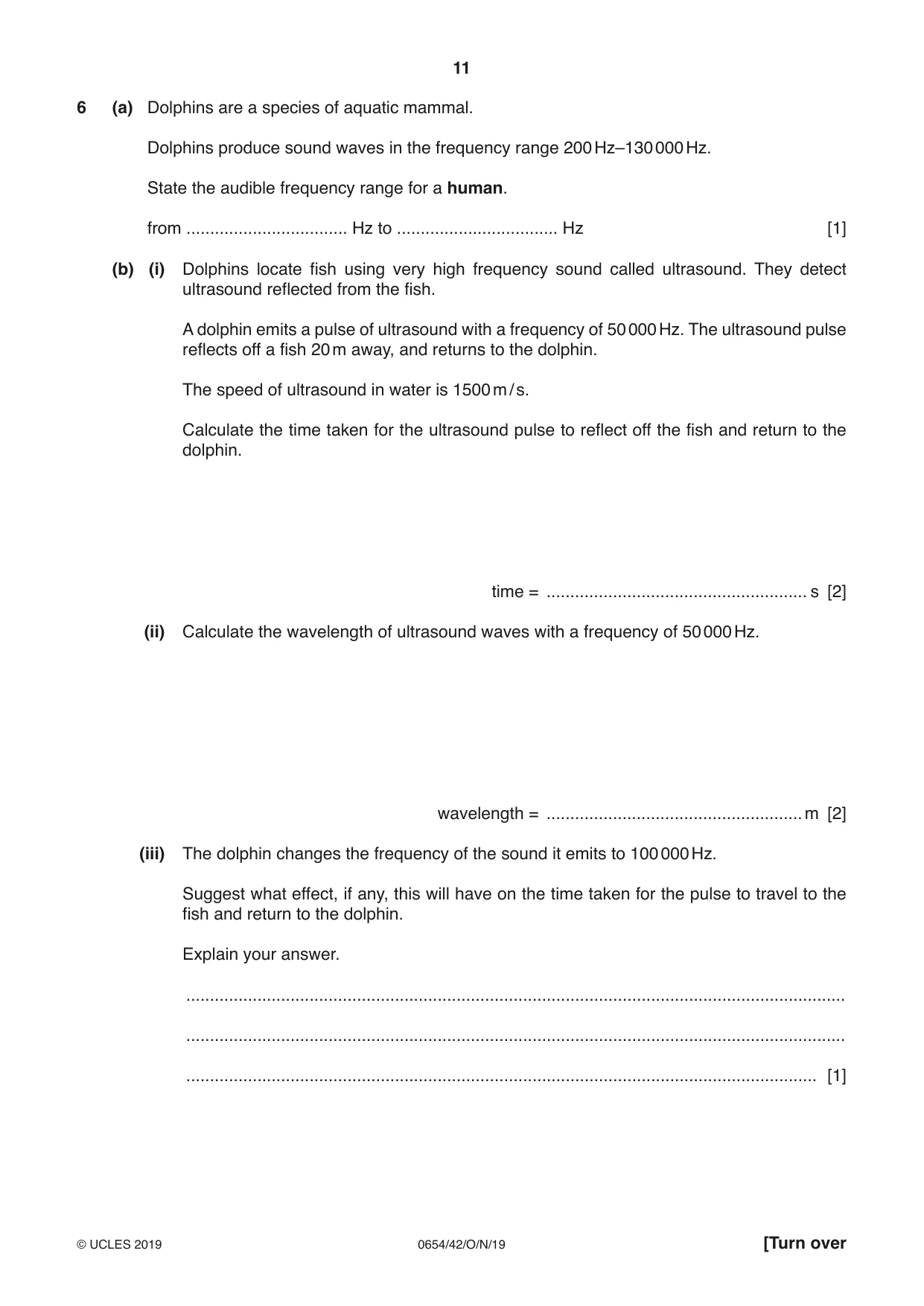 Cambridge IGCSE Sciences - Co-ordinated (Double) 0654 2019 Oct/Nov Paper 4 · Variant 2 question paper, page 11 of 28