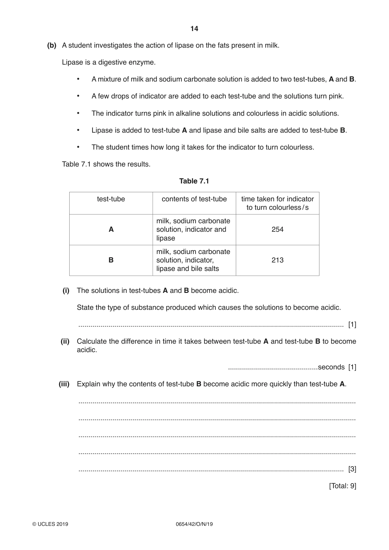 Cambridge IGCSE Sciences - Co-ordinated (Double) 0654 2019 Oct/Nov Paper 4 · Variant 2 question paper, page 14 of 28