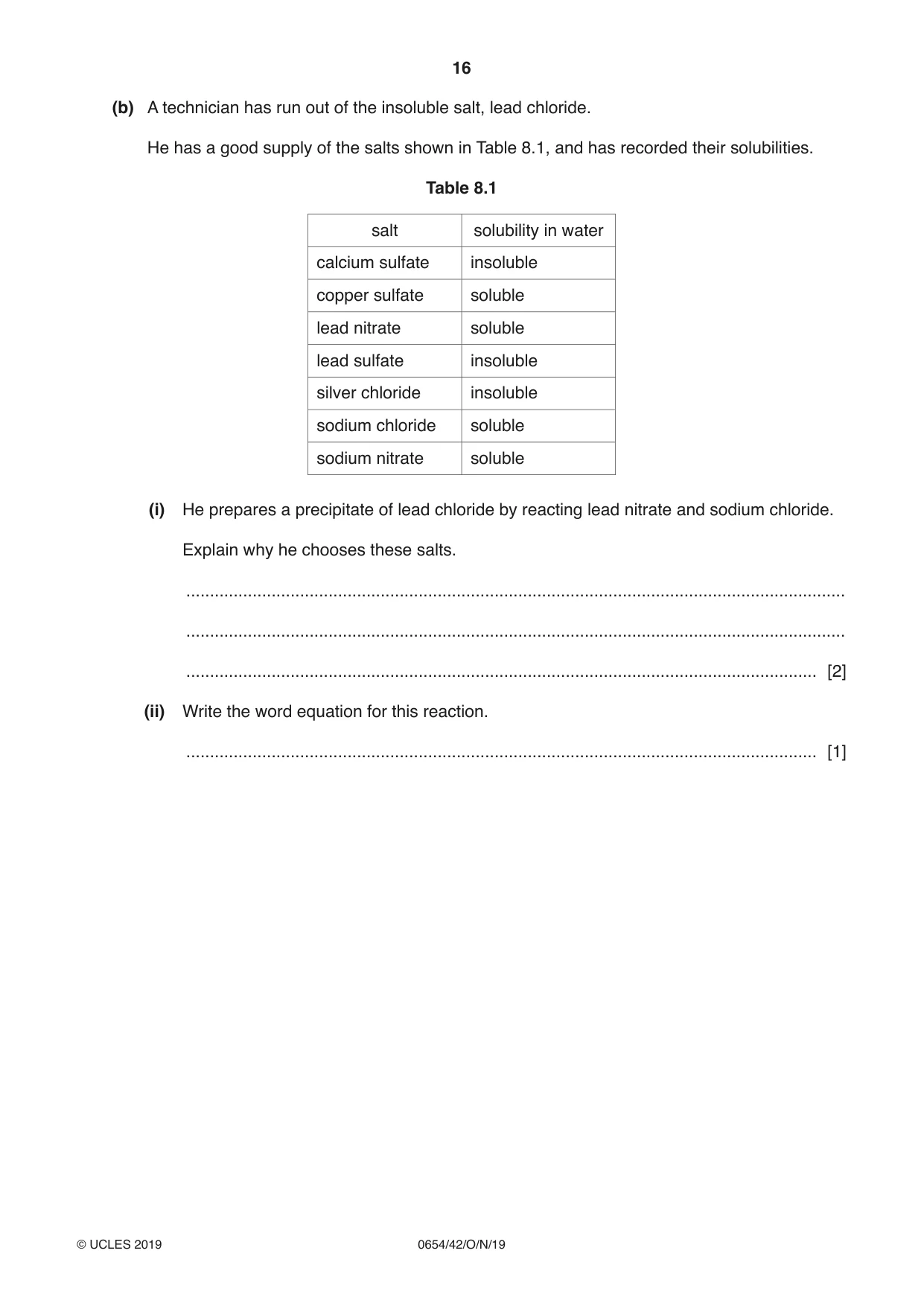 Cambridge IGCSE Sciences - Co-ordinated (Double) 0654 2019 Oct/Nov Paper 4 · Variant 2 question paper, page 16 of 28
