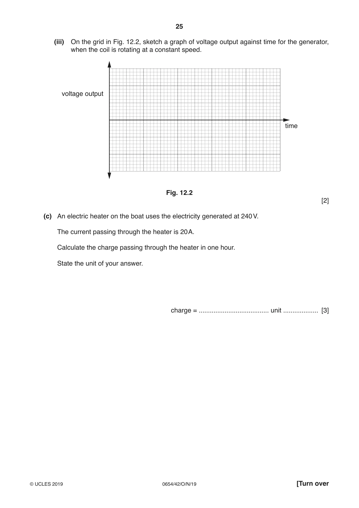 Cambridge IGCSE Sciences - Co-ordinated (Double) 0654 2019 Oct/Nov Paper 4 · Variant 2 question paper, page 25 of 28