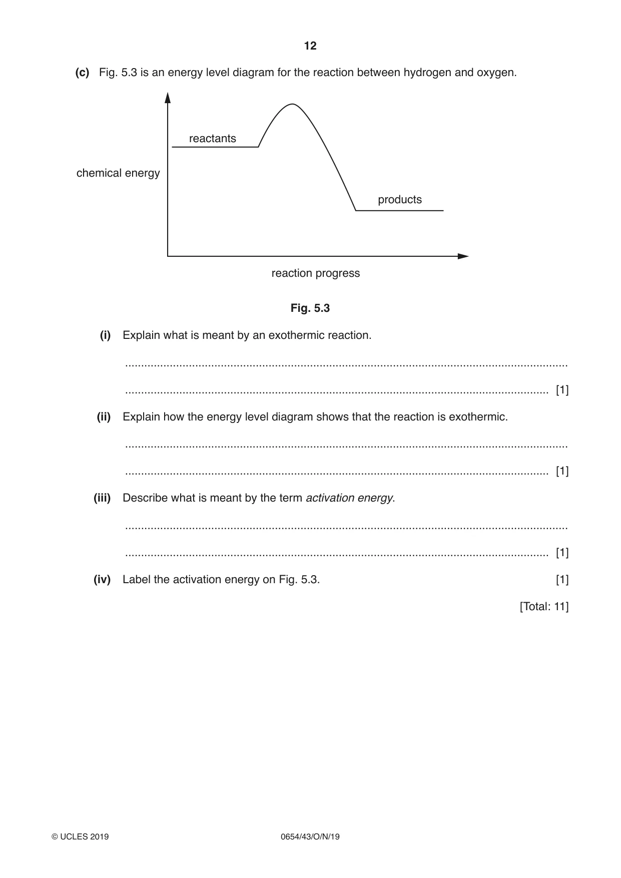 Cambridge IGCSE Sciences - Co-ordinated (Double) 0654 2019 Oct/Nov Paper 4 · Variant 3 question paper, page 12 of 32