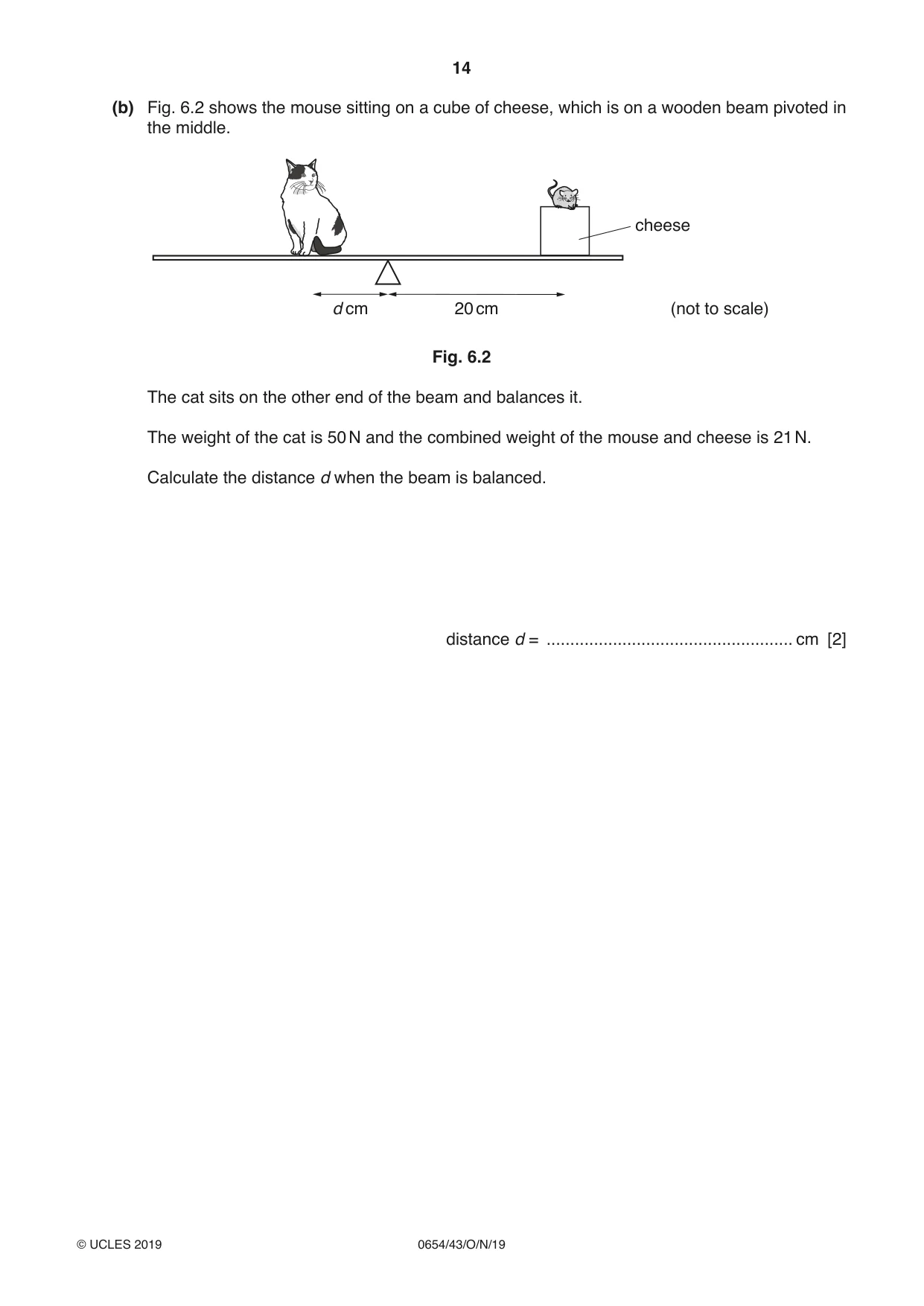 Cambridge IGCSE Sciences - Co-ordinated (Double) 0654 2019 Oct/Nov Paper 4 · Variant 3 question paper, page 14 of 32