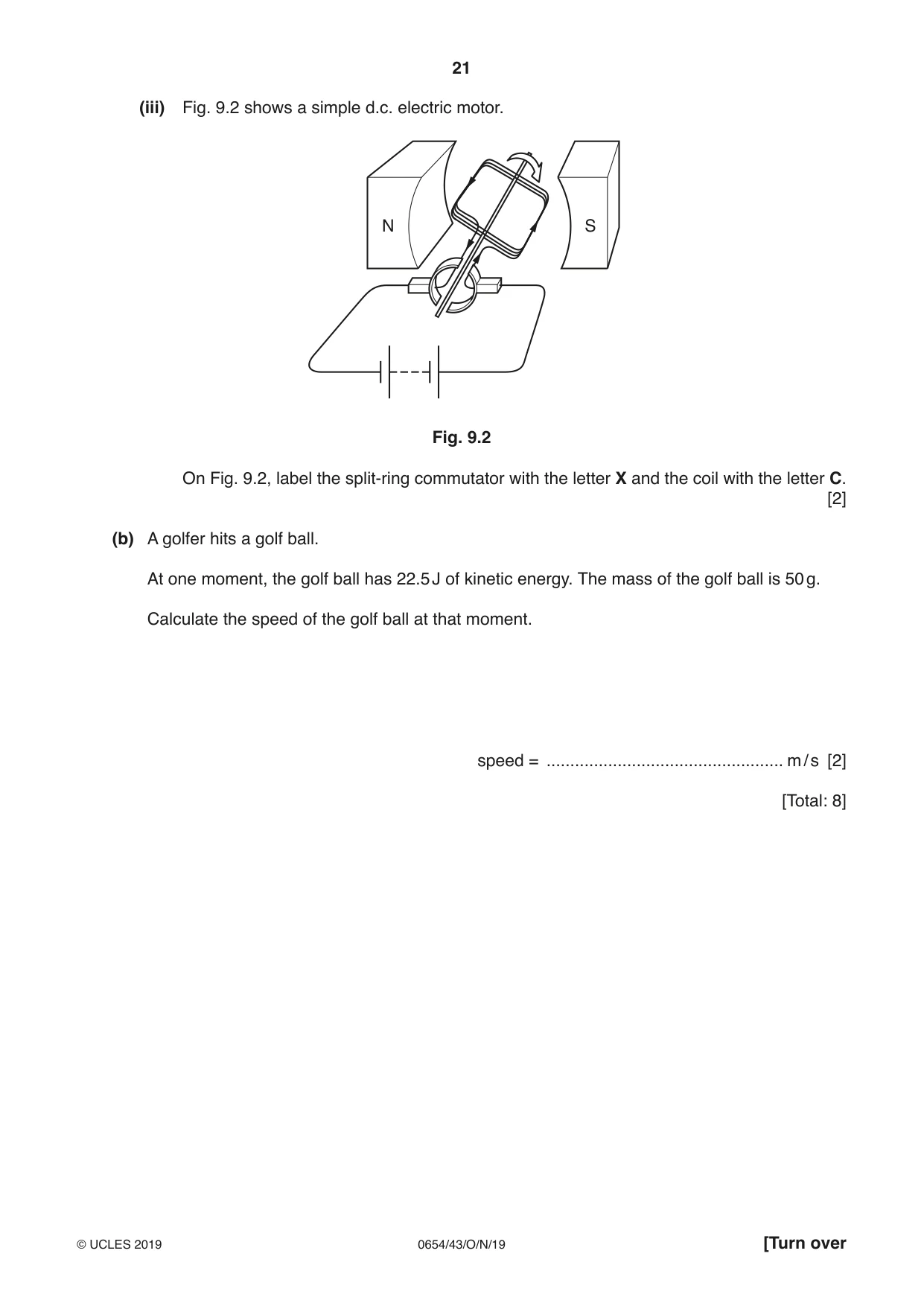 Cambridge IGCSE Sciences - Co-ordinated (Double) 0654 2019 Oct/Nov Paper 4 · Variant 3 question paper, page 21 of 32