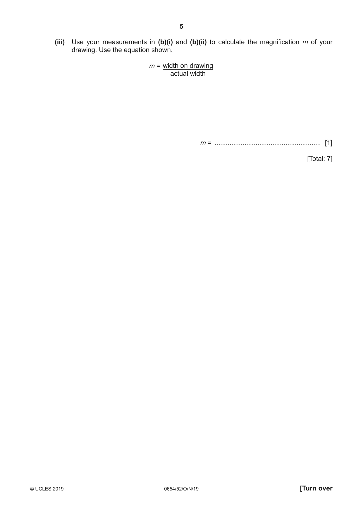 Cambridge IGCSE Sciences - Co-ordinated (Double) 0654 2019 Oct/Nov Paper 5 · Variant 2 question paper, page 5 of 16
