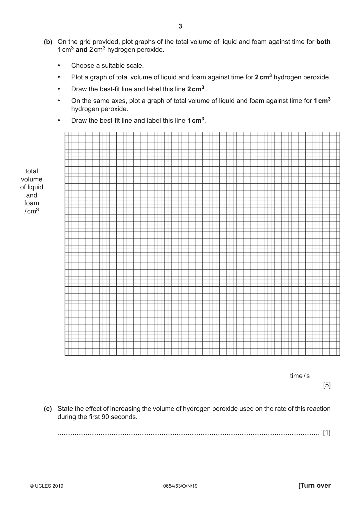 Cambridge IGCSE Sciences - Co-ordinated (Double) 0654 2019 Oct/Nov Paper 5 · Variant 3 question paper, page 3 of 16