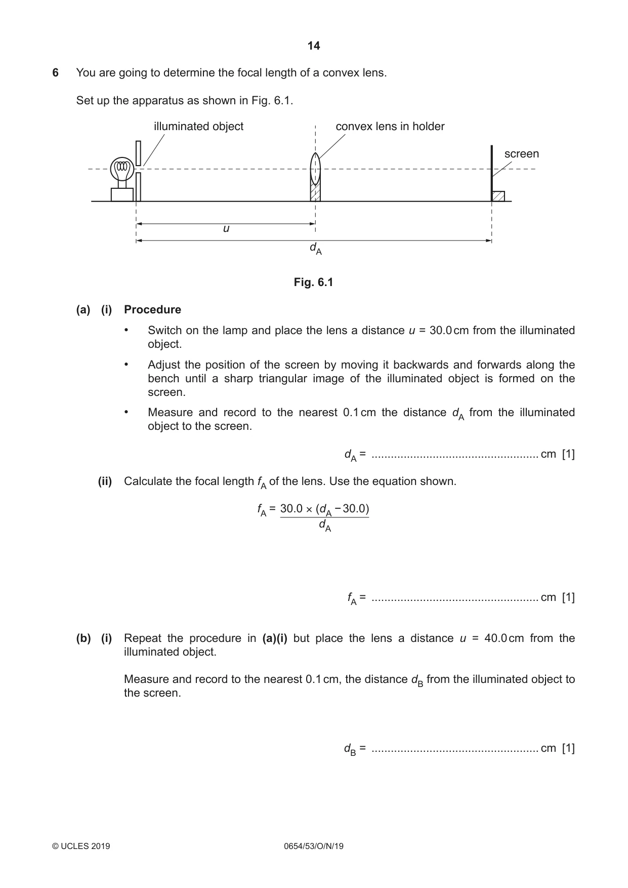 Cambridge IGCSE Sciences - Co-ordinated (Double) 0654 2019 Oct/Nov Paper 5 · Variant 3 question paper, page 14 of 16