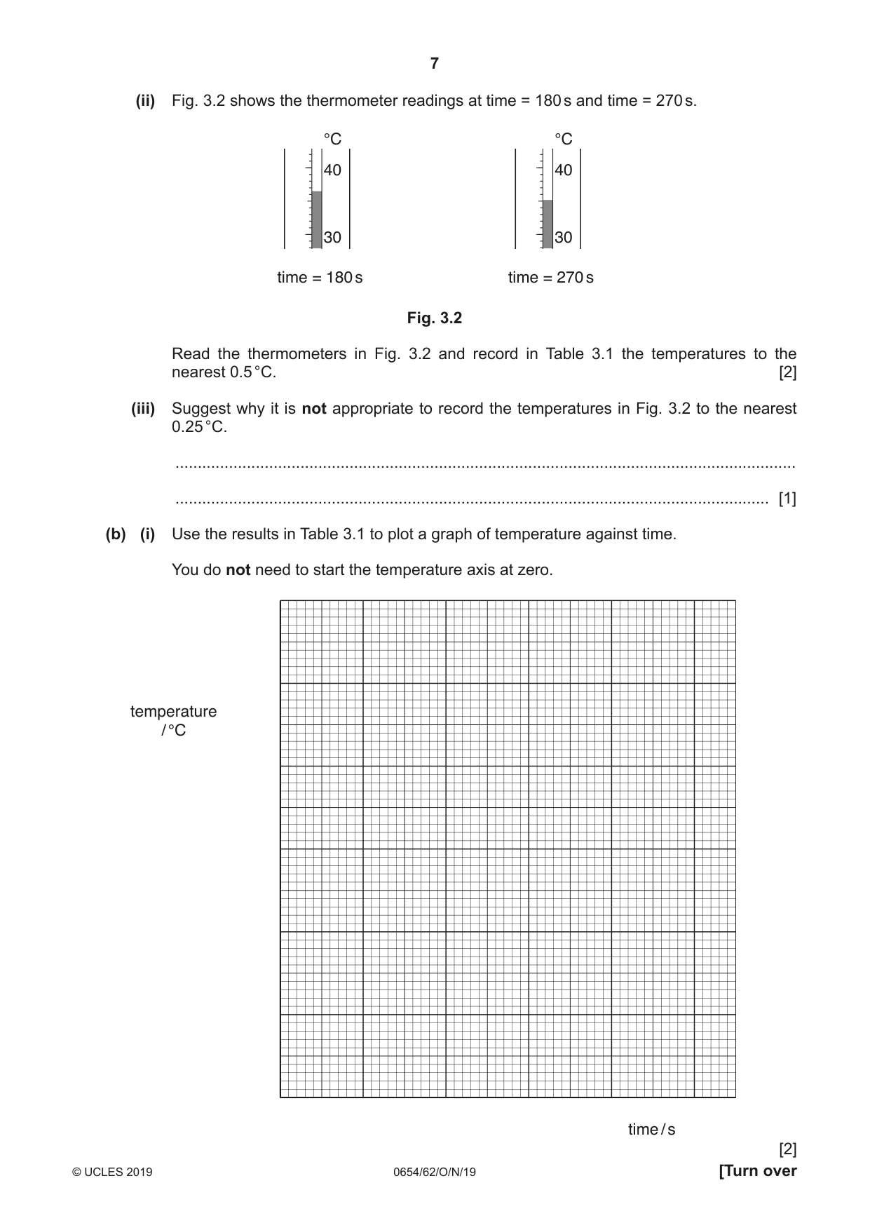 Cambridge IGCSE Sciences - Co-ordinated (Double) 0654 2019 Oct/Nov Paper 6 · Variant 2 question paper, page 7 of 20
