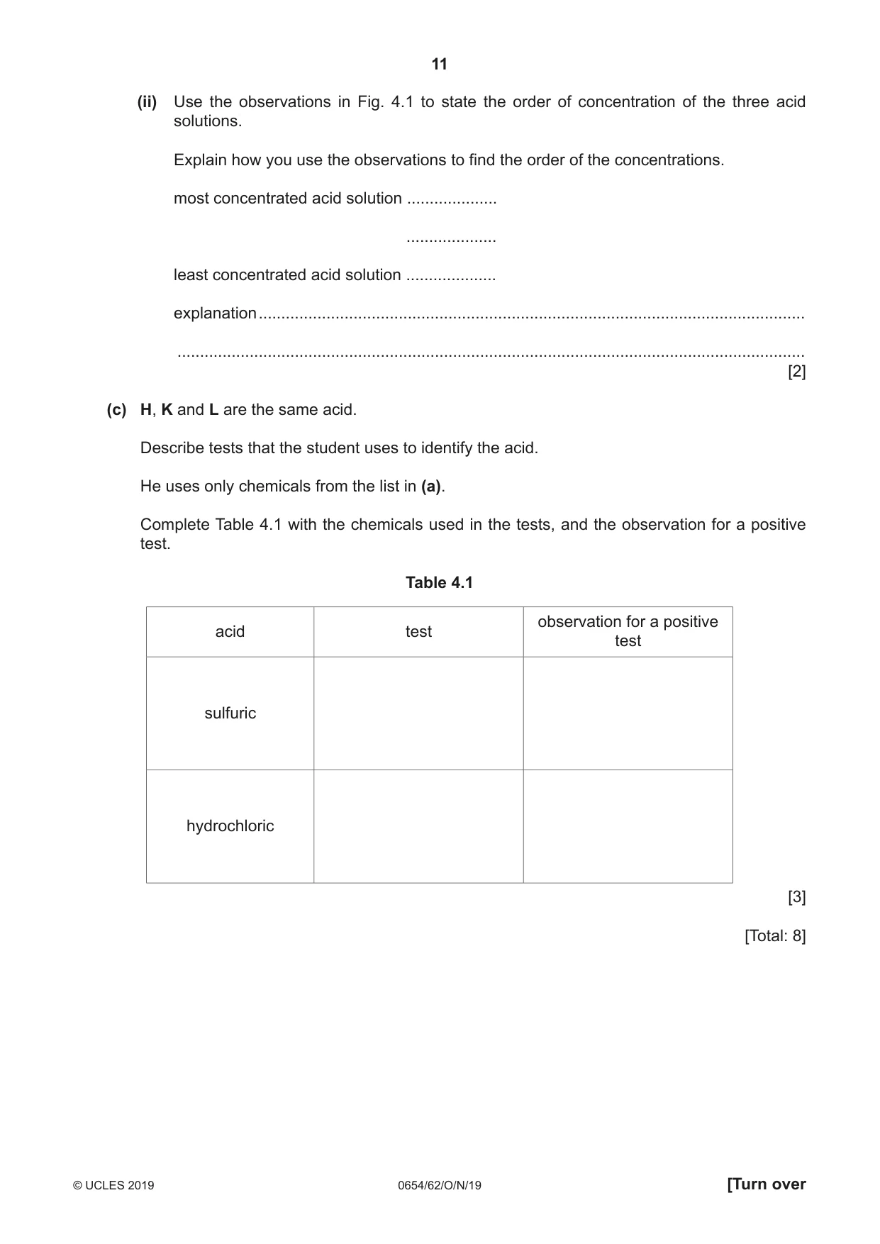 Cambridge IGCSE Sciences - Co-ordinated (Double) 0654 2019 Oct/Nov Paper 6 · Variant 2 question paper, page 11 of 20