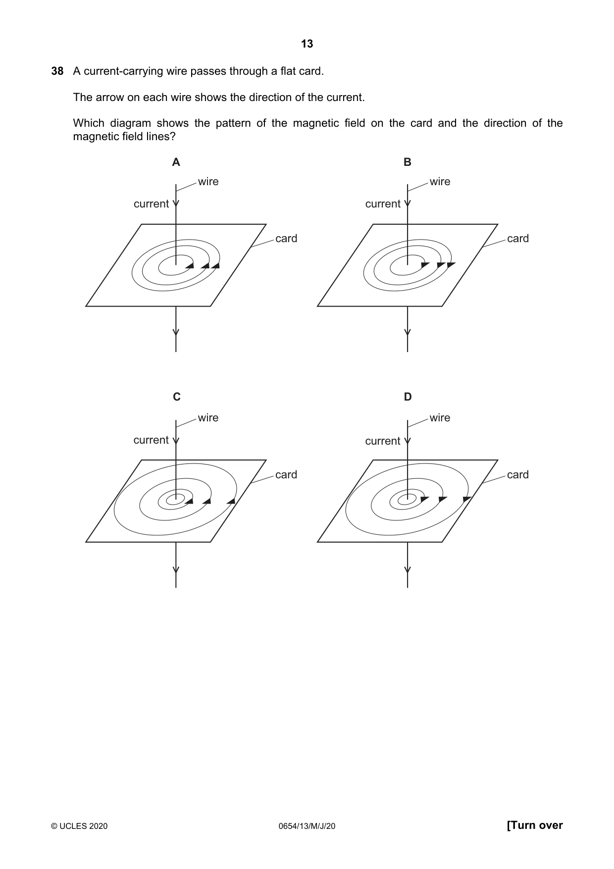 Cambridge IGCSE Sciences - Co-ordinated (Double) 0654 2020 May/June Paper 1 · Variant 3 question paper, page 13 of 16