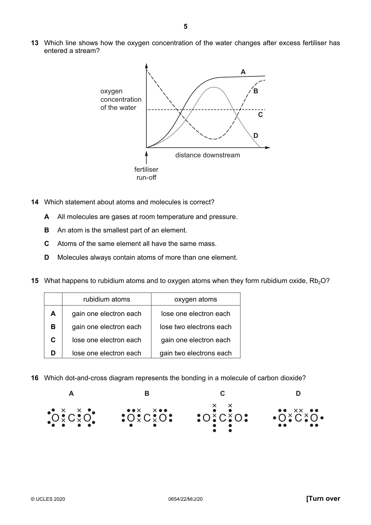 Cambridge IGCSE Sciences - Co-ordinated (Double) 0654 2020 May/June Paper 2 · Variant 2 question paper, page 5 of 16