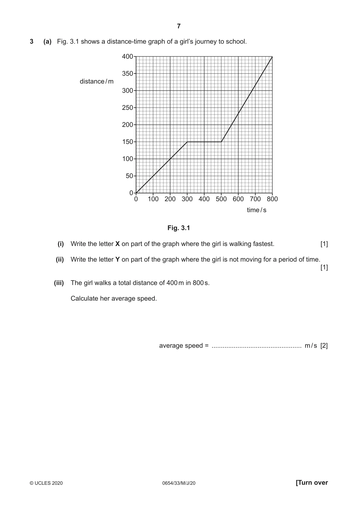 Cambridge IGCSE Sciences - Co-ordinated (Double) 0654 2020 May/June Paper 3 · Variant 3 question paper, page 7 of 32